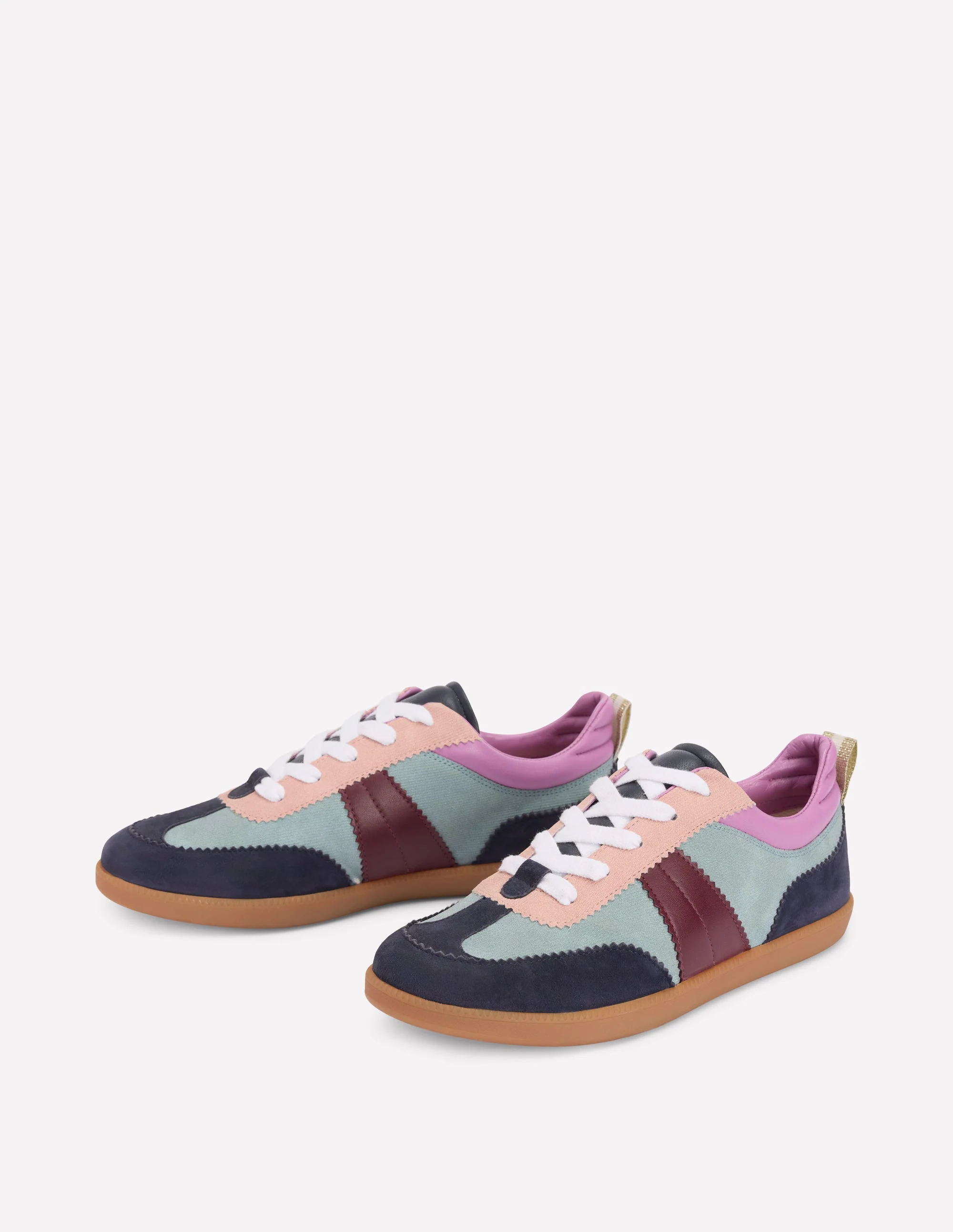 Erin Retro-Tennisschuhe-Cord Blockfarben - Image 3