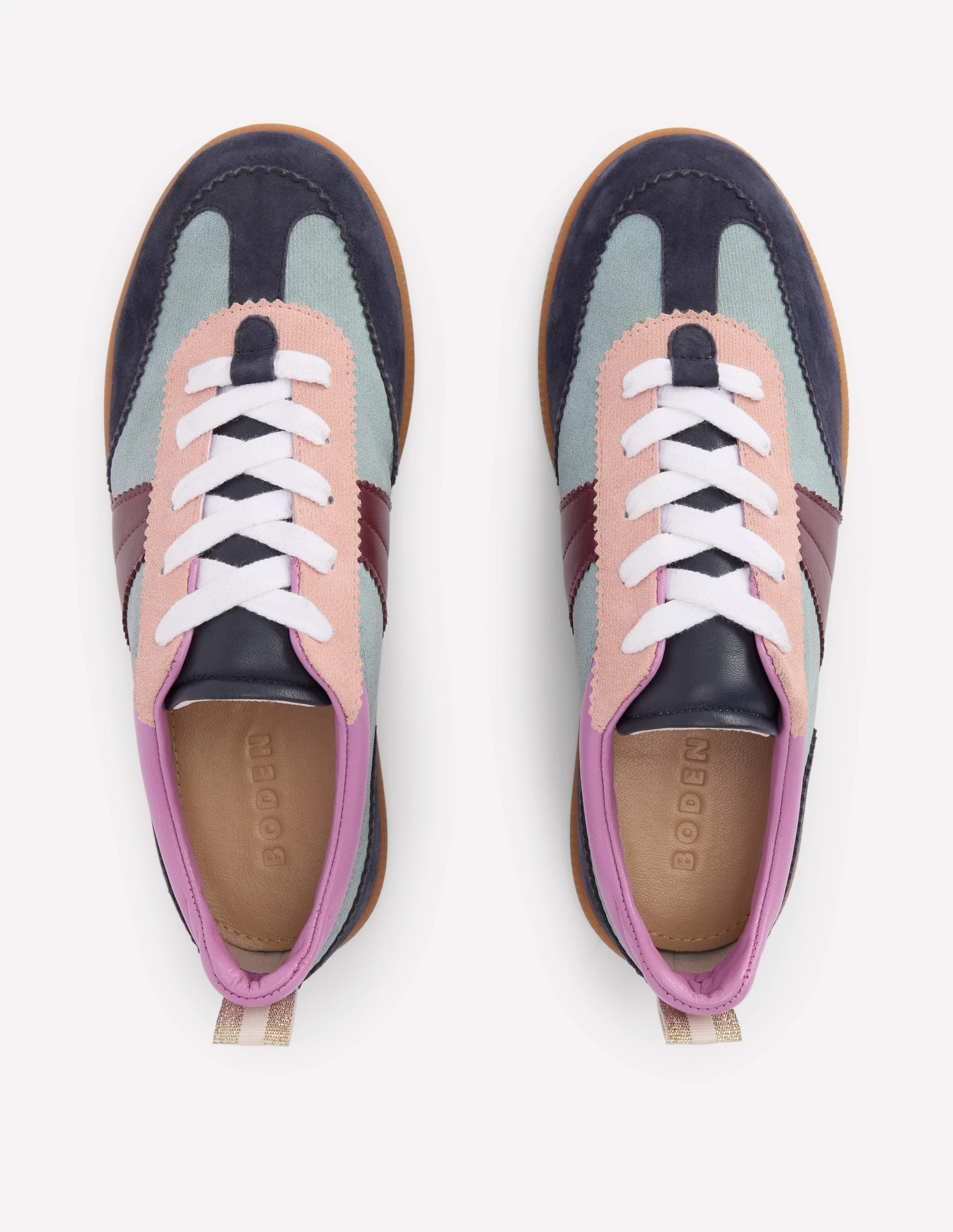 Erin Retro-Tennisschuhe-Cord Blockfarben - Image 5