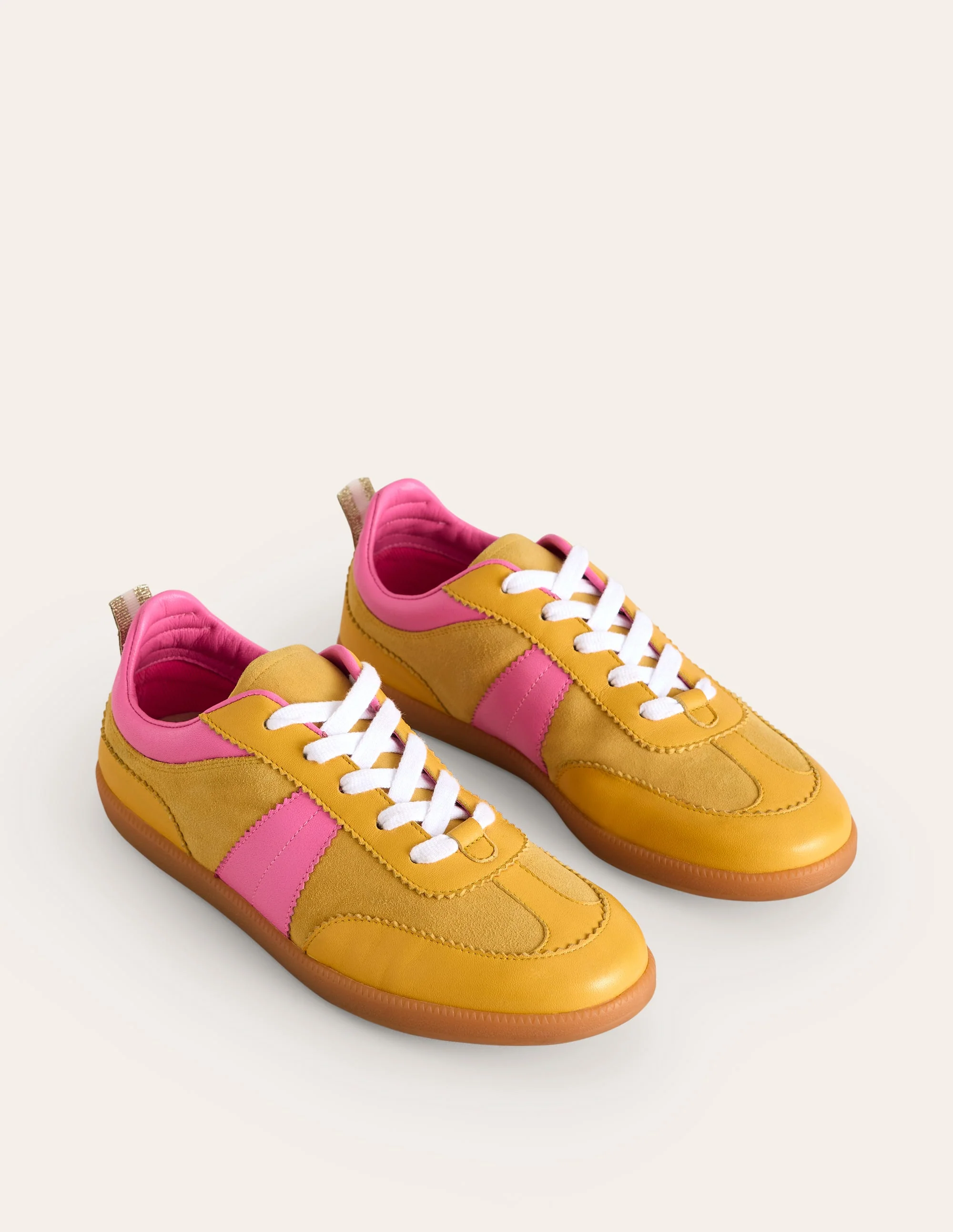Erin Retro-Tennisschuhe-Gelb/Rosa - Image 3