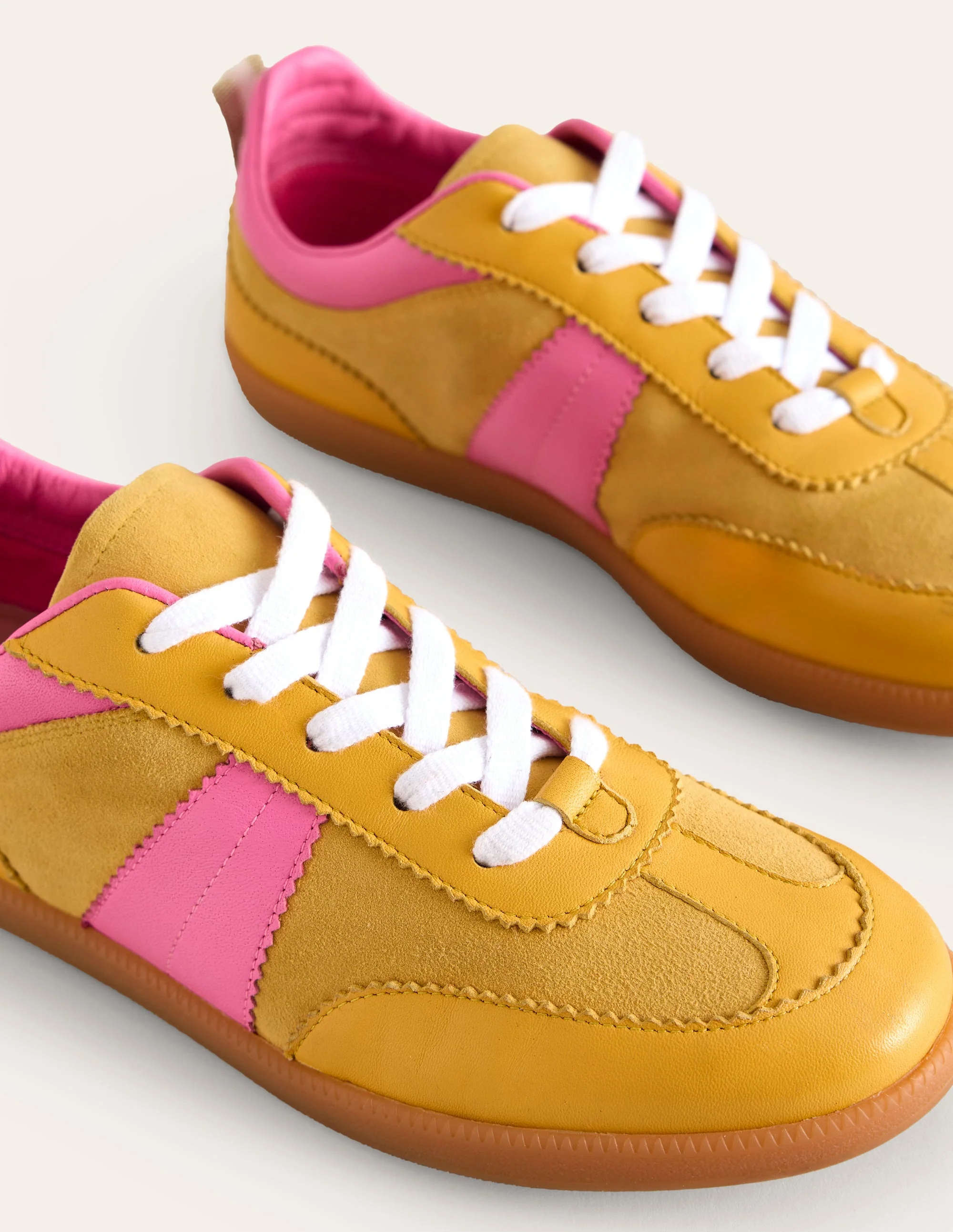 Erin Retro-Tennisschuhe-Gelb/Rosa - Image 4