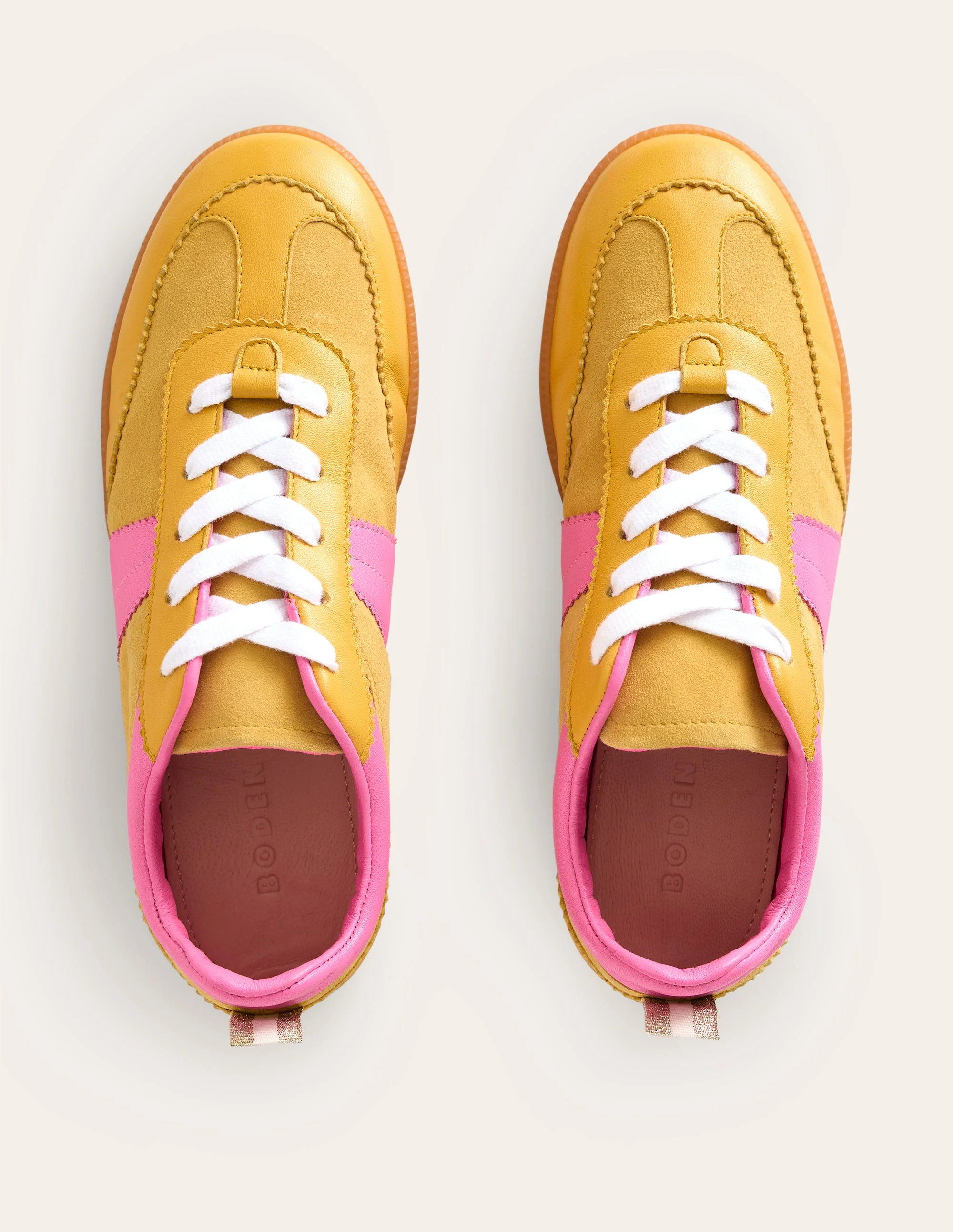 Erin Retro-Tennisschuhe-Gelb/Rosa - Image 5