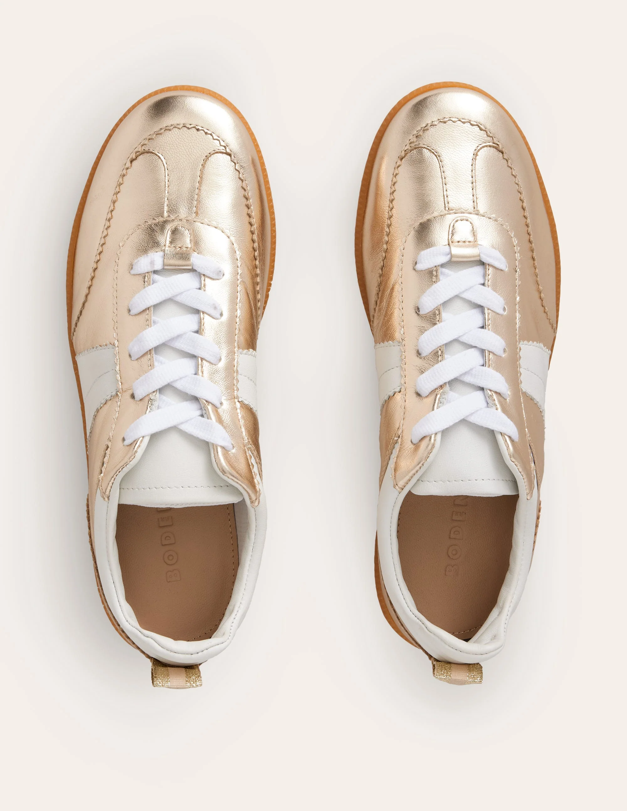 Erin Retro-Tennisschuhe-Gold Mix - Image 4
