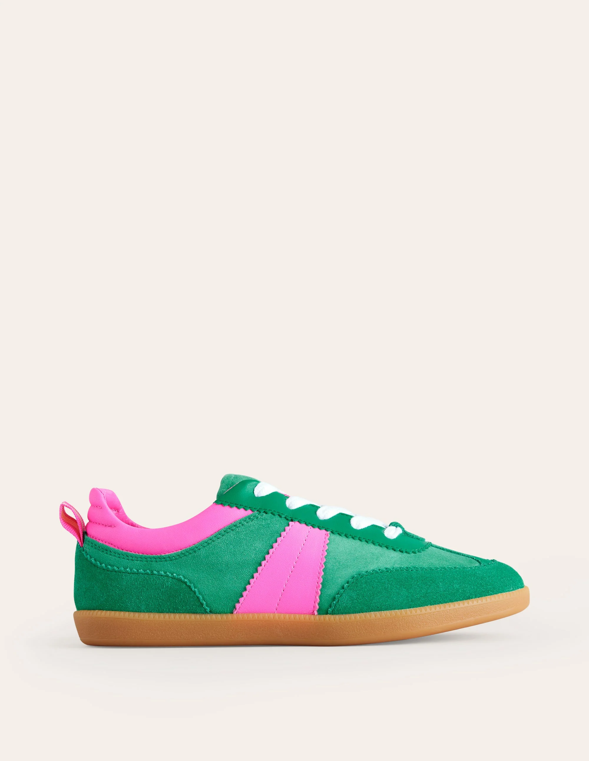 Erin Retro-Tennisschuhe-Grün Blockfarben