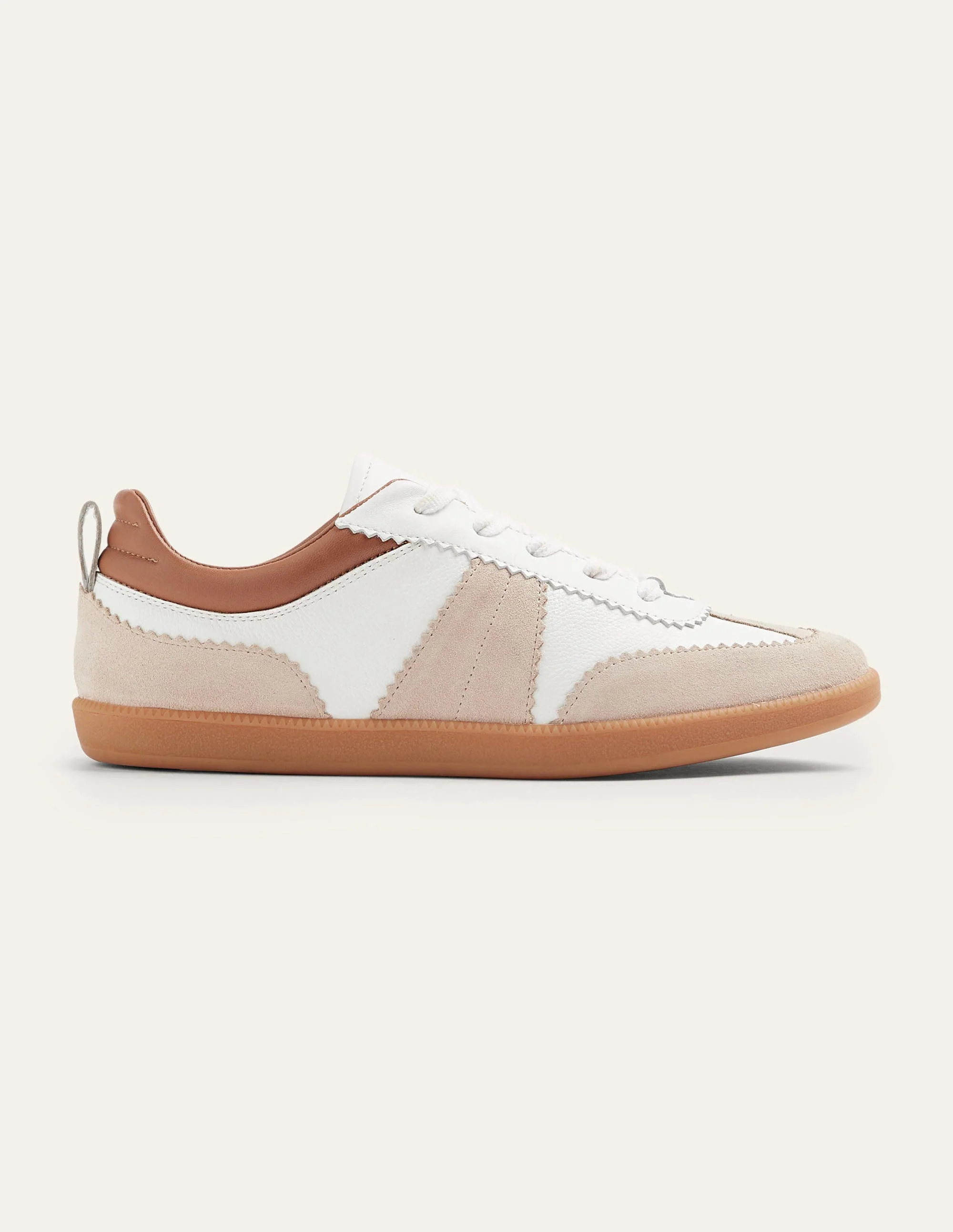 Erin Retro-Tennisschuhe-Weiß/Ecru