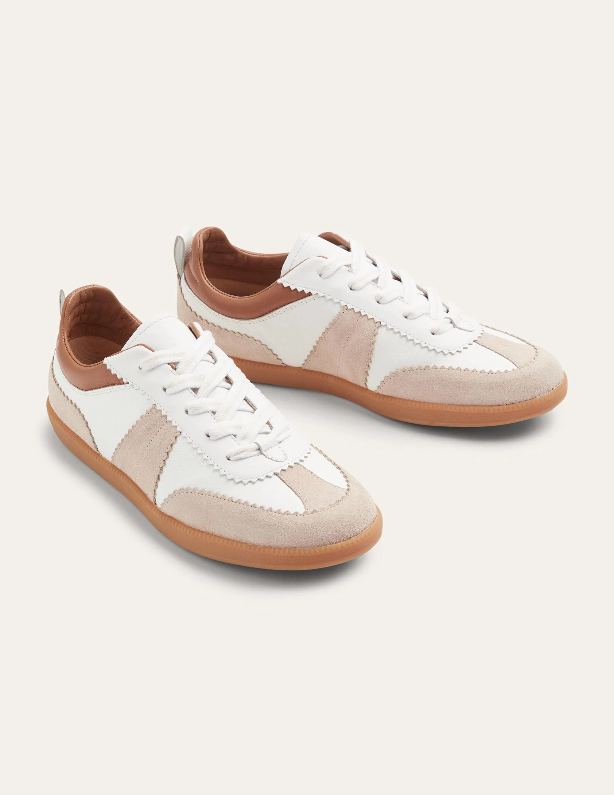 Erin Retro-Tennisschuhe-Weiß/Ecru - Image 4