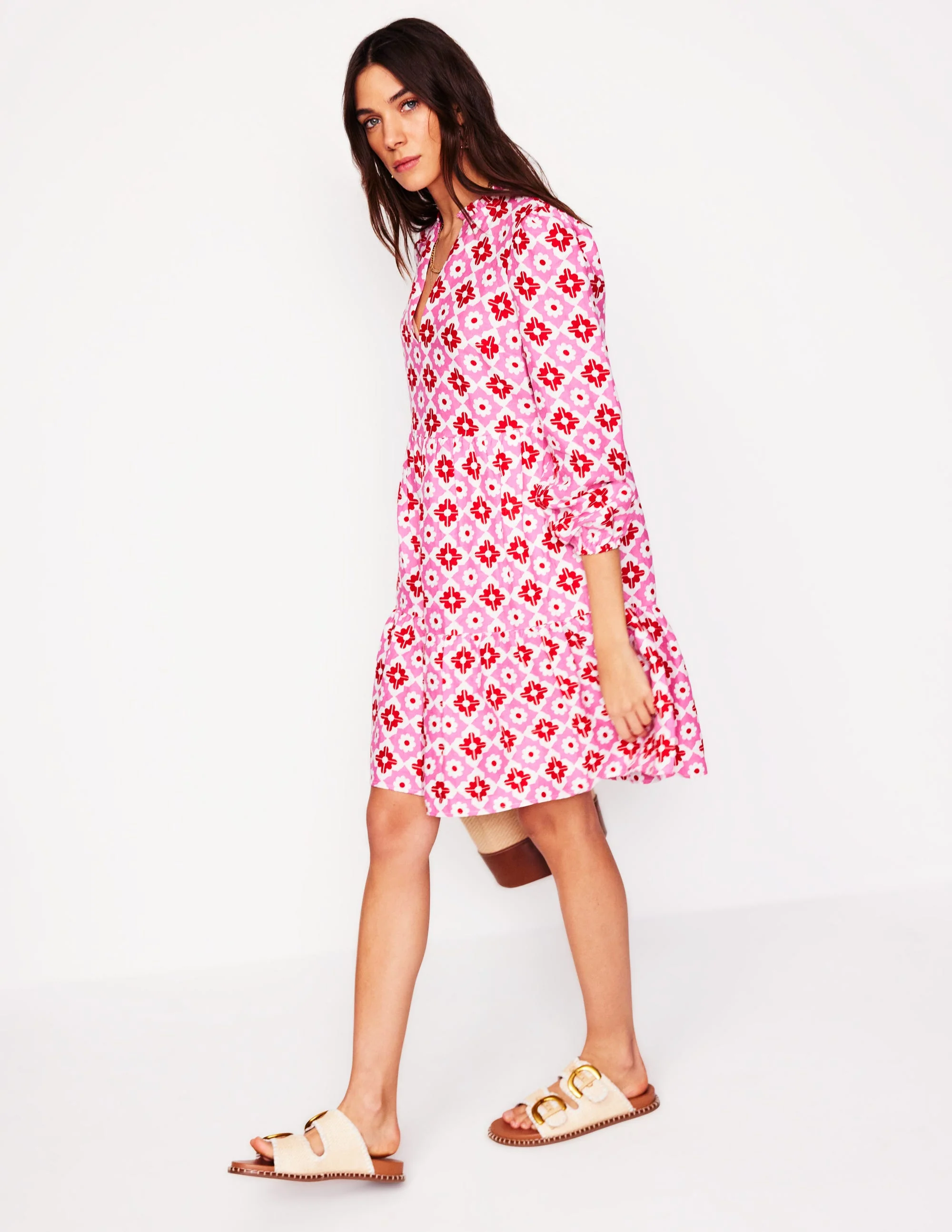 Esme Minikleid aus Leinen-Beacon Gingham - Image 4