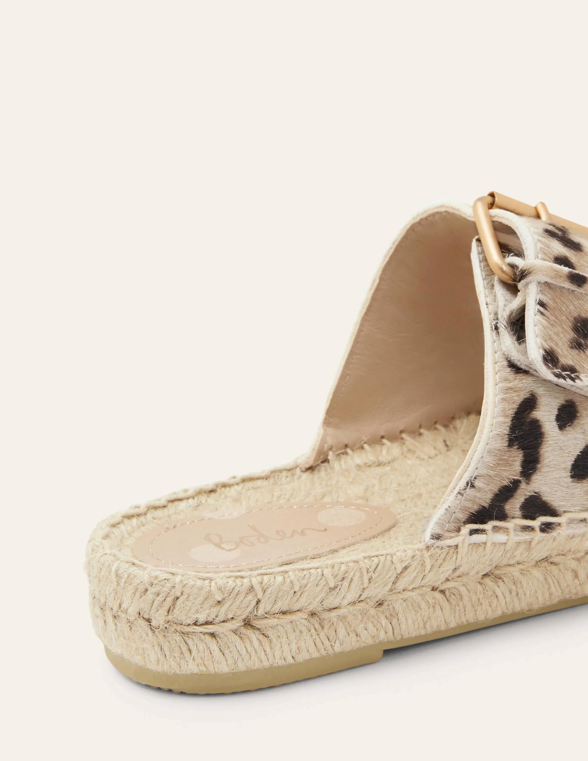 Espadrille-Sandalen mit Schnalle-Natürliches Leopardenmuster - Image 3