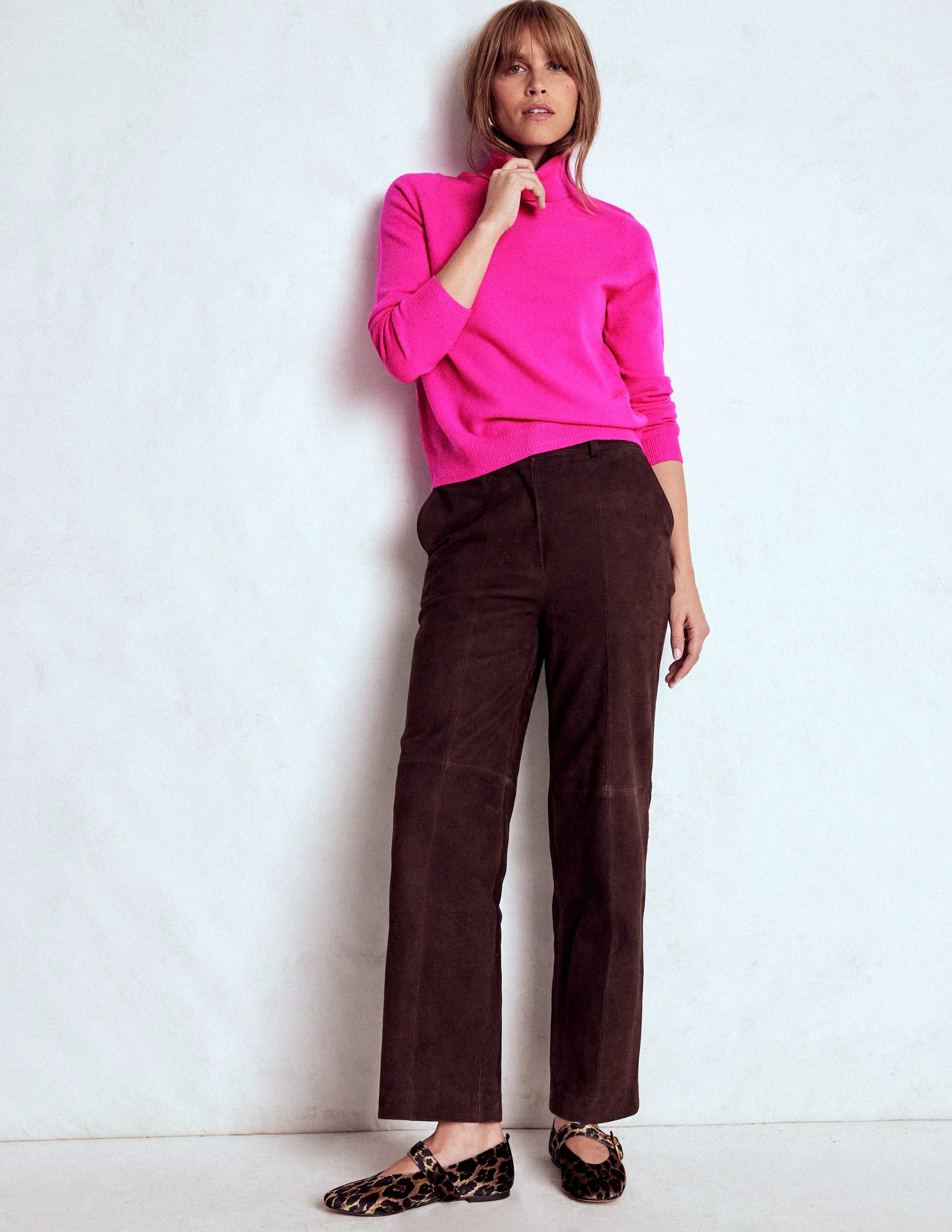 Eva Kaschmir-Rollkragenpullover-Farbenfrohes Stiefmütterchen - Image 4