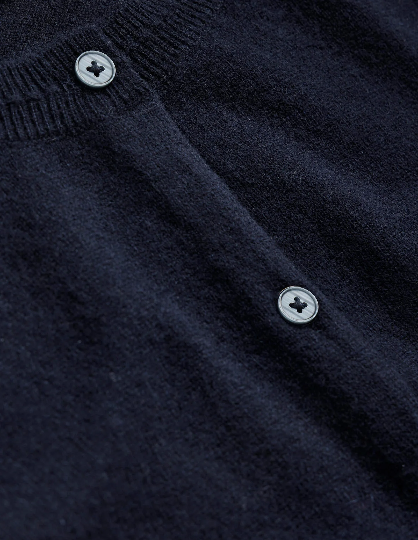 Eva Kaschmir-Strickjacke mit Rundhalsausschnitt-Aqua Marine Marl - Image 8