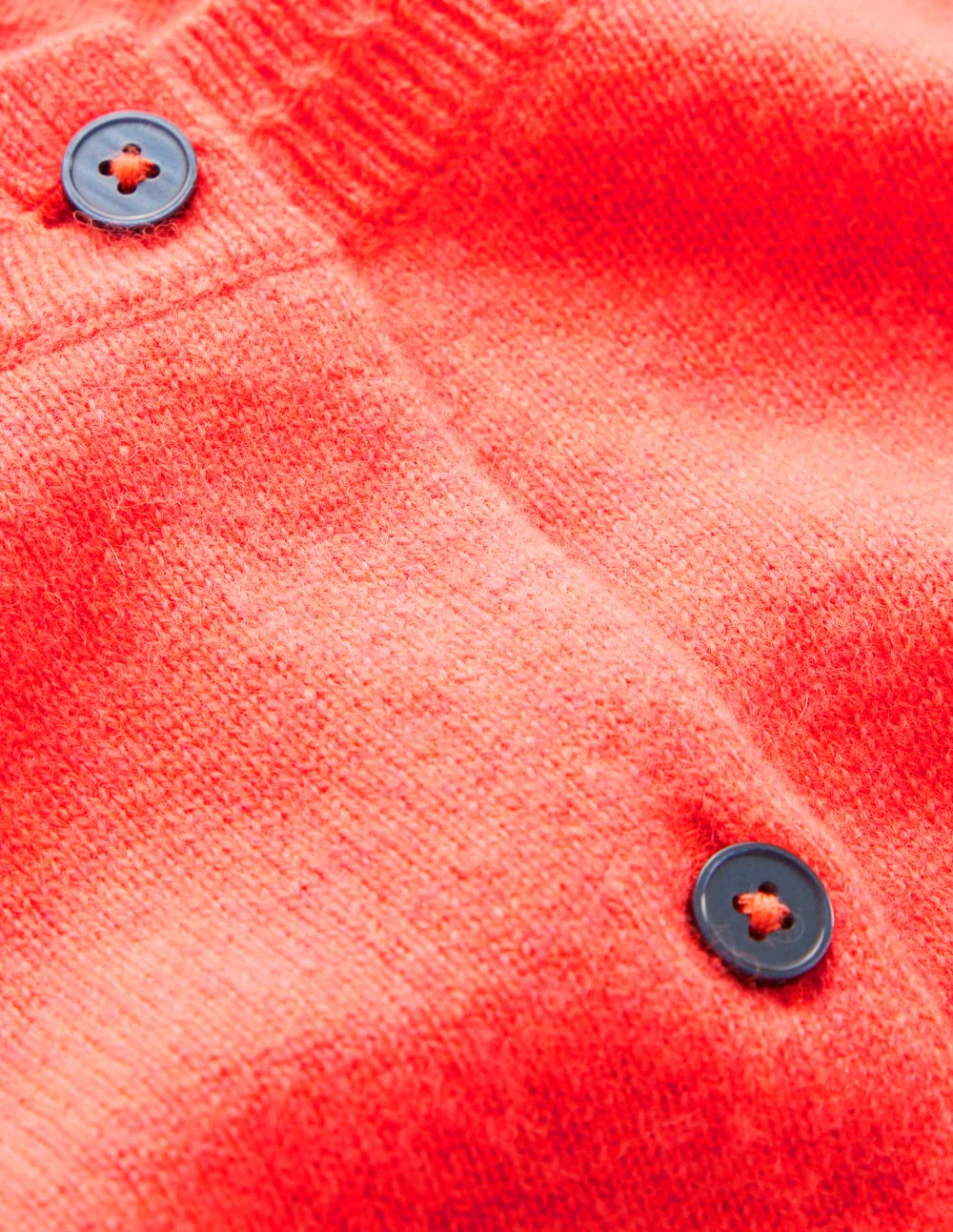 Eva Kaschmir-Strickjacke mit Rundhalsausschnitt-Feuerorange Meliert - Image 7