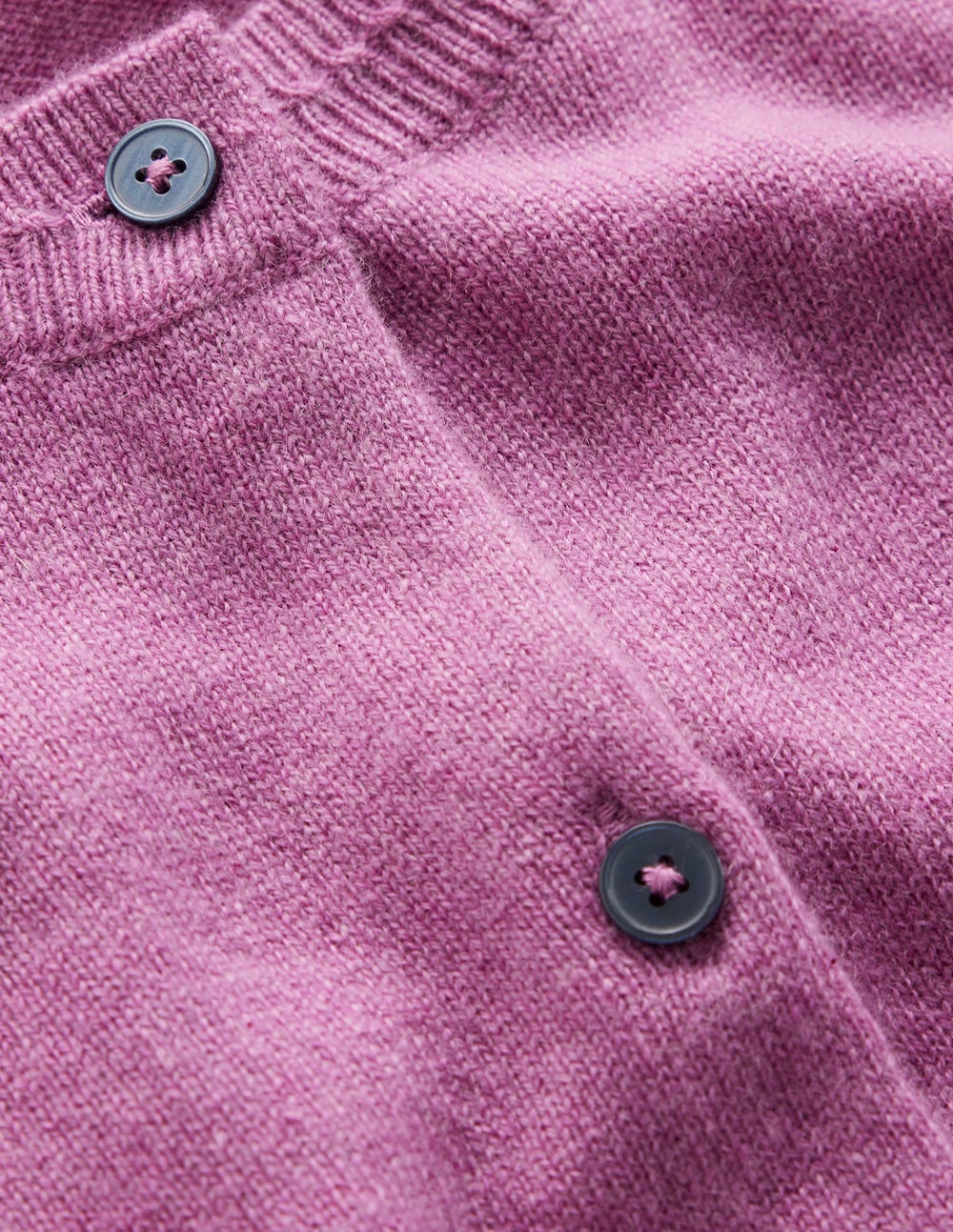Eva Kaschmir-Strickjacke mit Rundhalsausschnitt-Rotklee-Rosa - Image 7