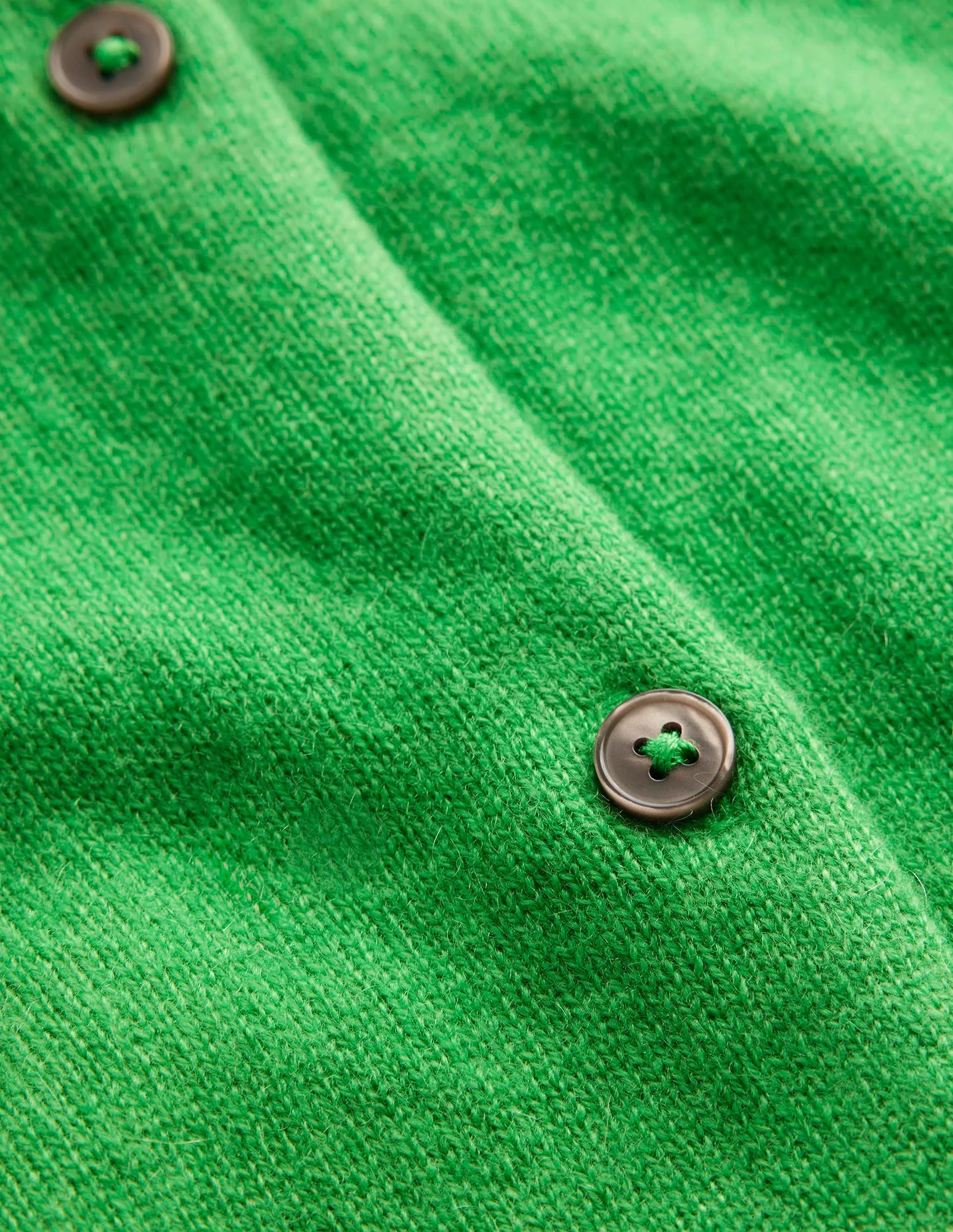 Eva Kaschmir-Strickjacke mit Rundhalsausschnitt-Strahlendes Grün - Image 6