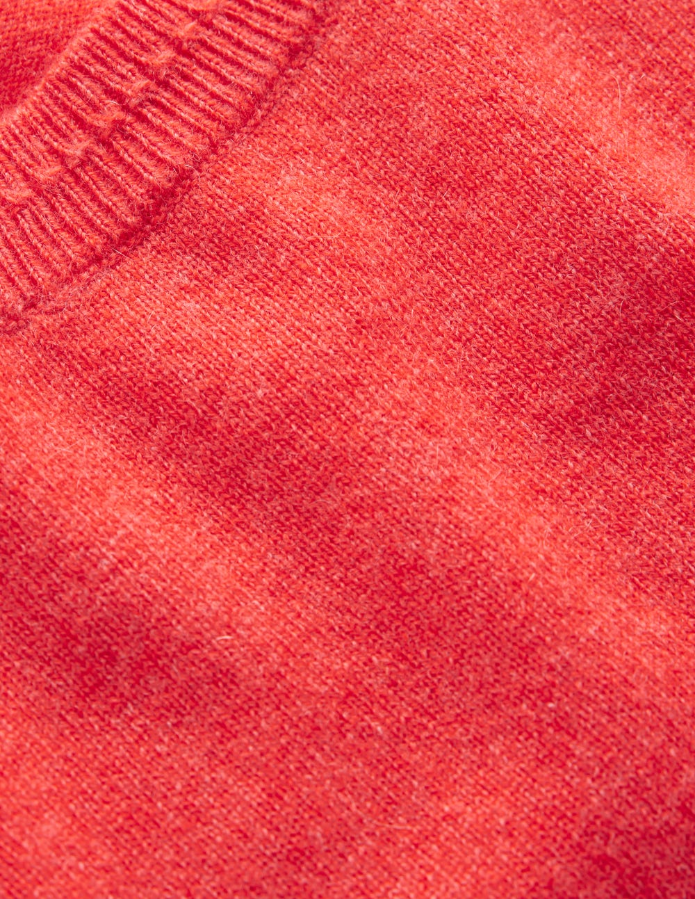 Eva Kaschmir-T-Shirt-Feuerorange Meliert - Image 6