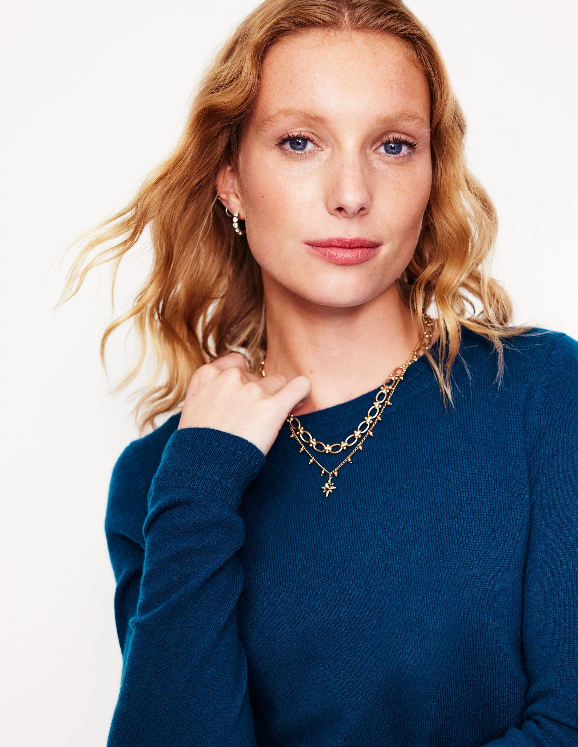Eva Kaschmirpullover mit Rundhalsausschnitt-Astrogreen/Football - Image 2