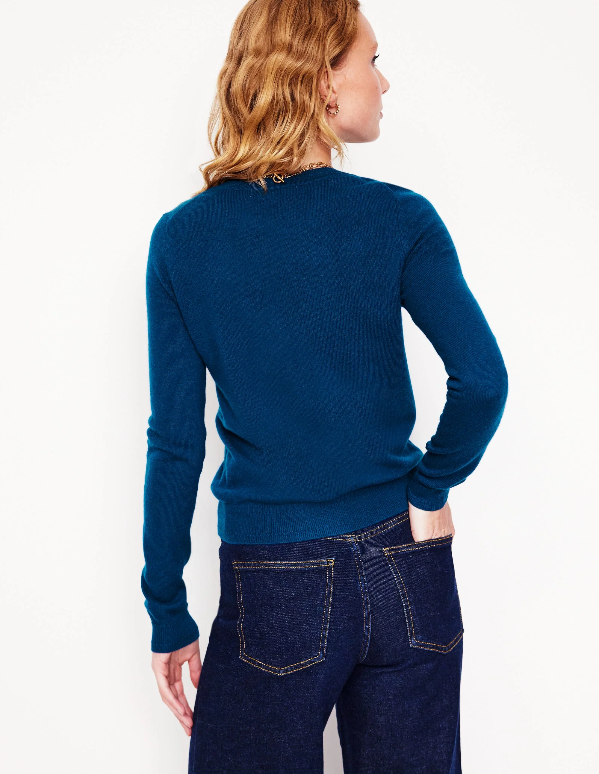 Eva Kaschmirpullover mit Rundhalsausschnitt-Astrogreen/Football - Image 3