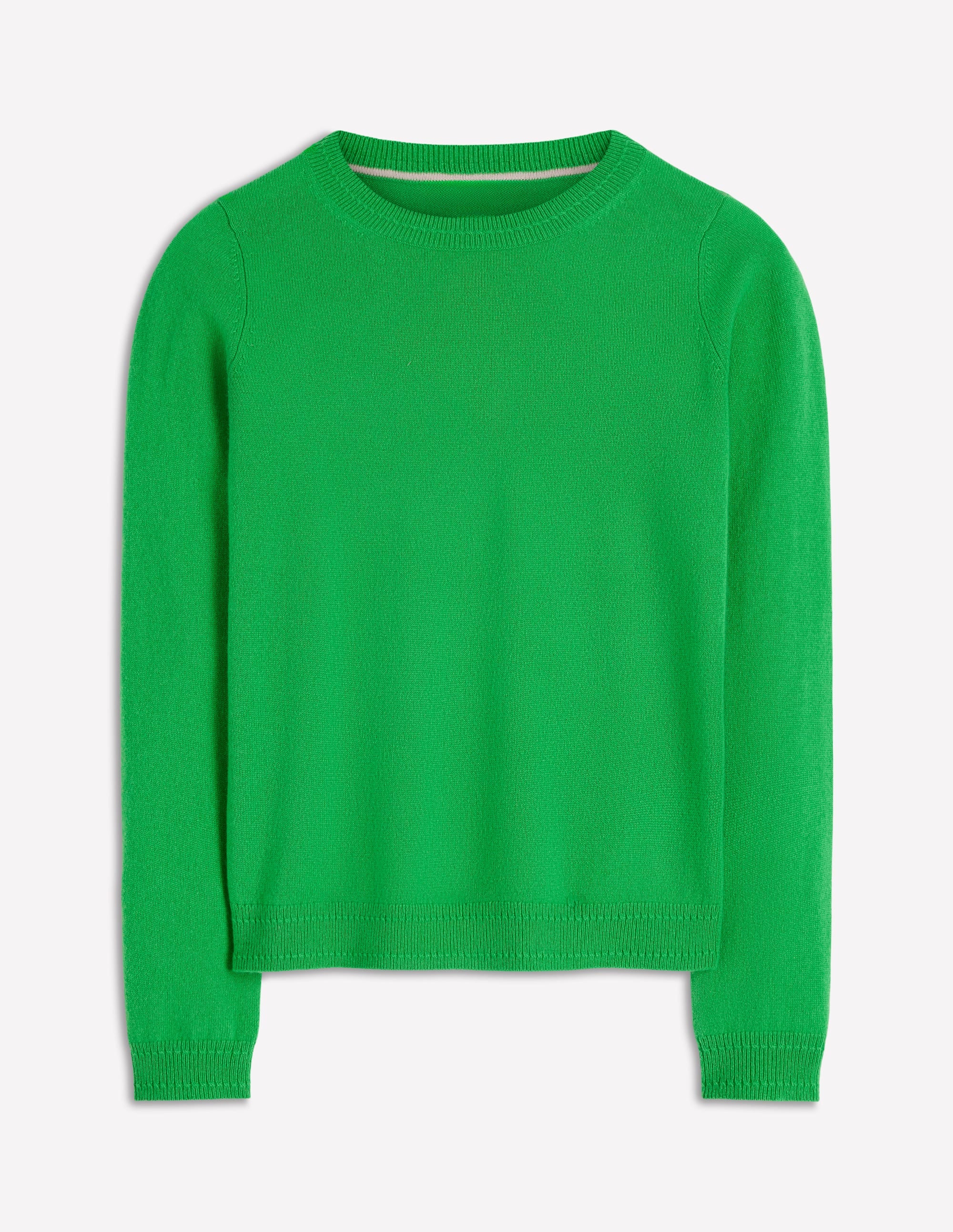 Eva Kaschmirpullover mit Rundhalsausschnitt-Baumgrün - Image 6