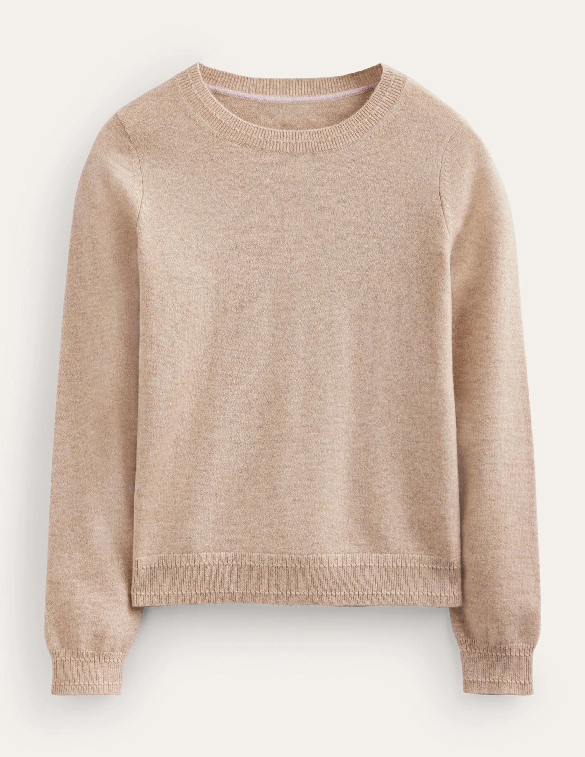 Eva Kaschmirpullover mit Rundhalsausschnitt-Graubraun Meliert - Image 8