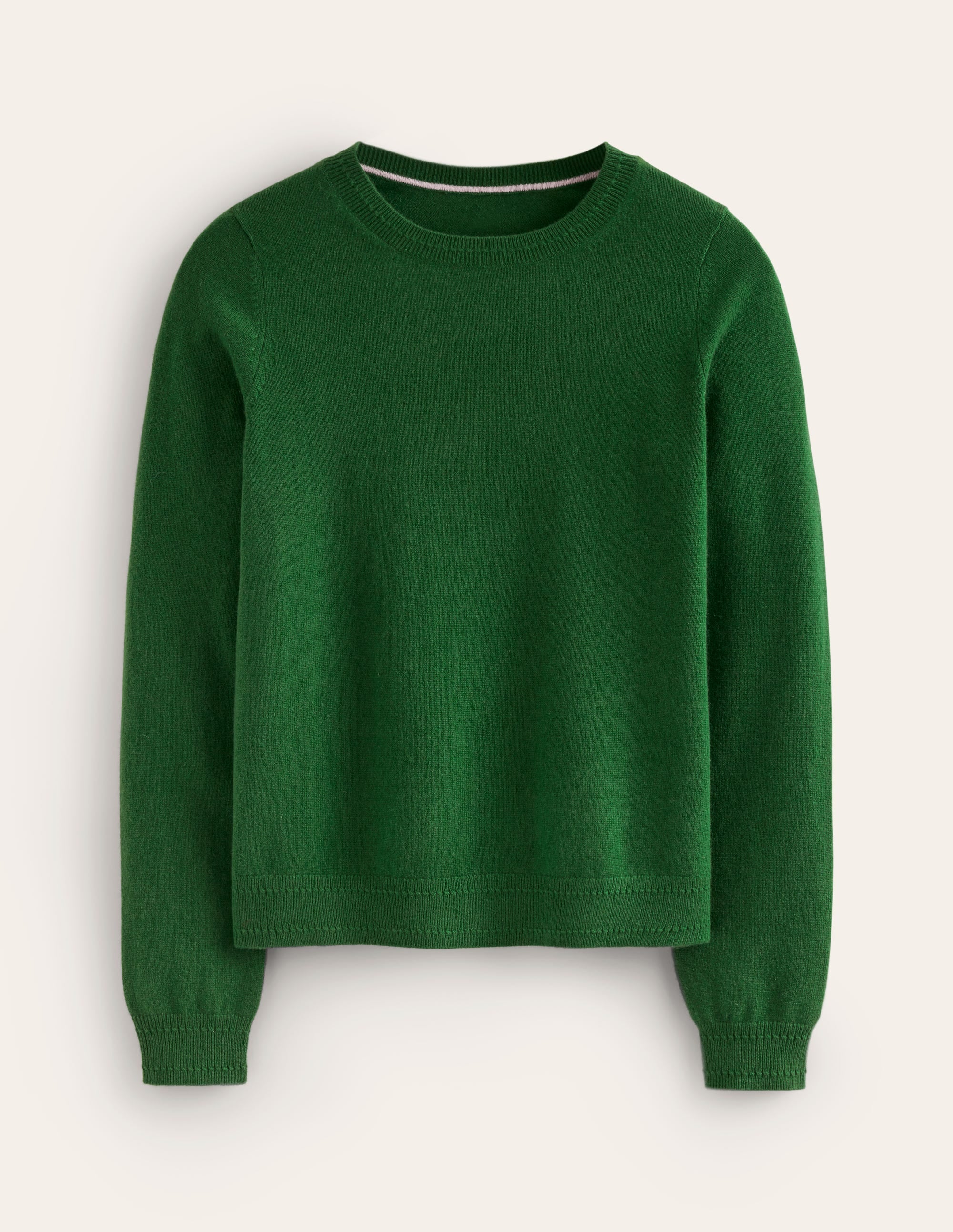 Eva Kaschmirpullover mit Rundhalsausschnitt-Kieferngrün - Image 5