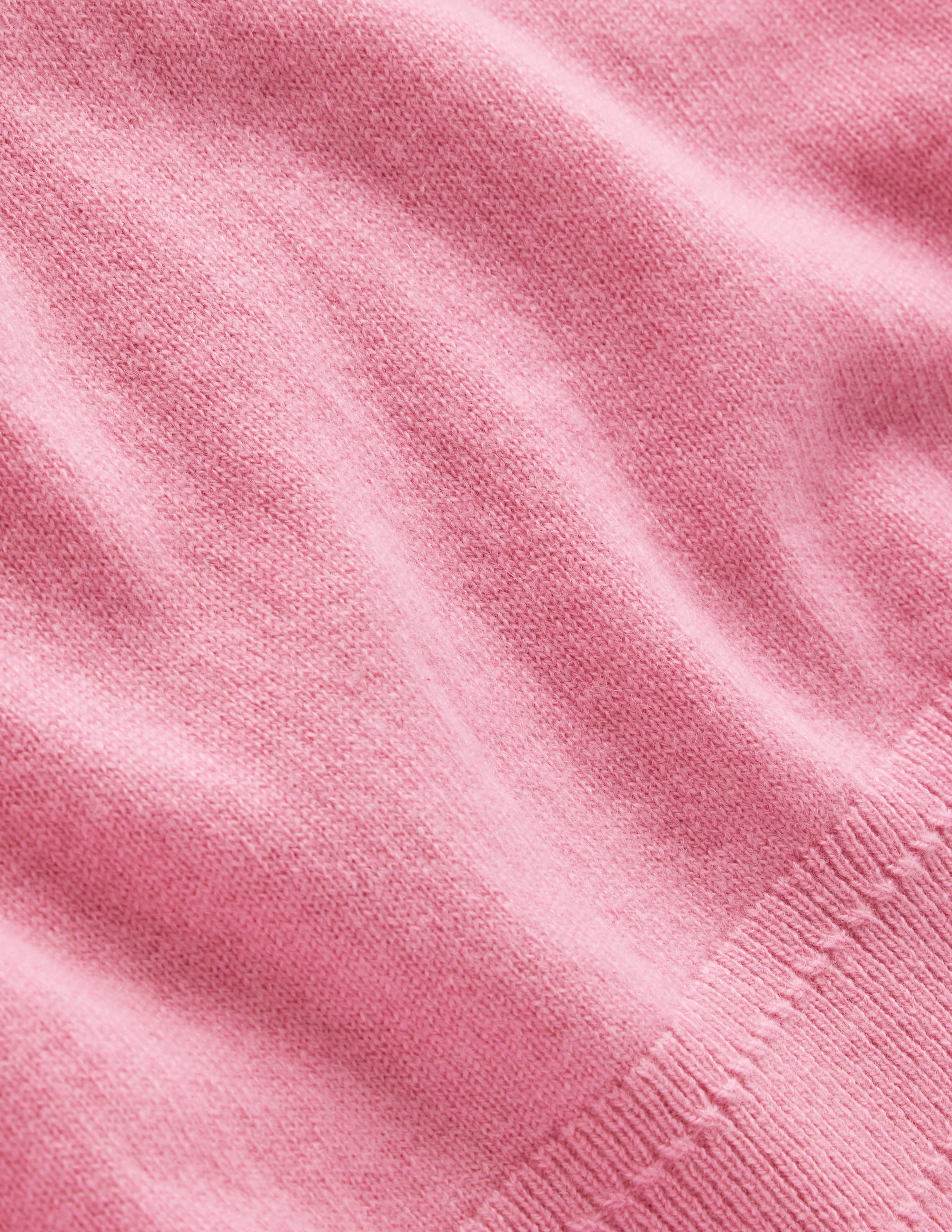 Eva Kaschmirpullover mit Rundhalsausschnitt-Pink Icing - Image 6