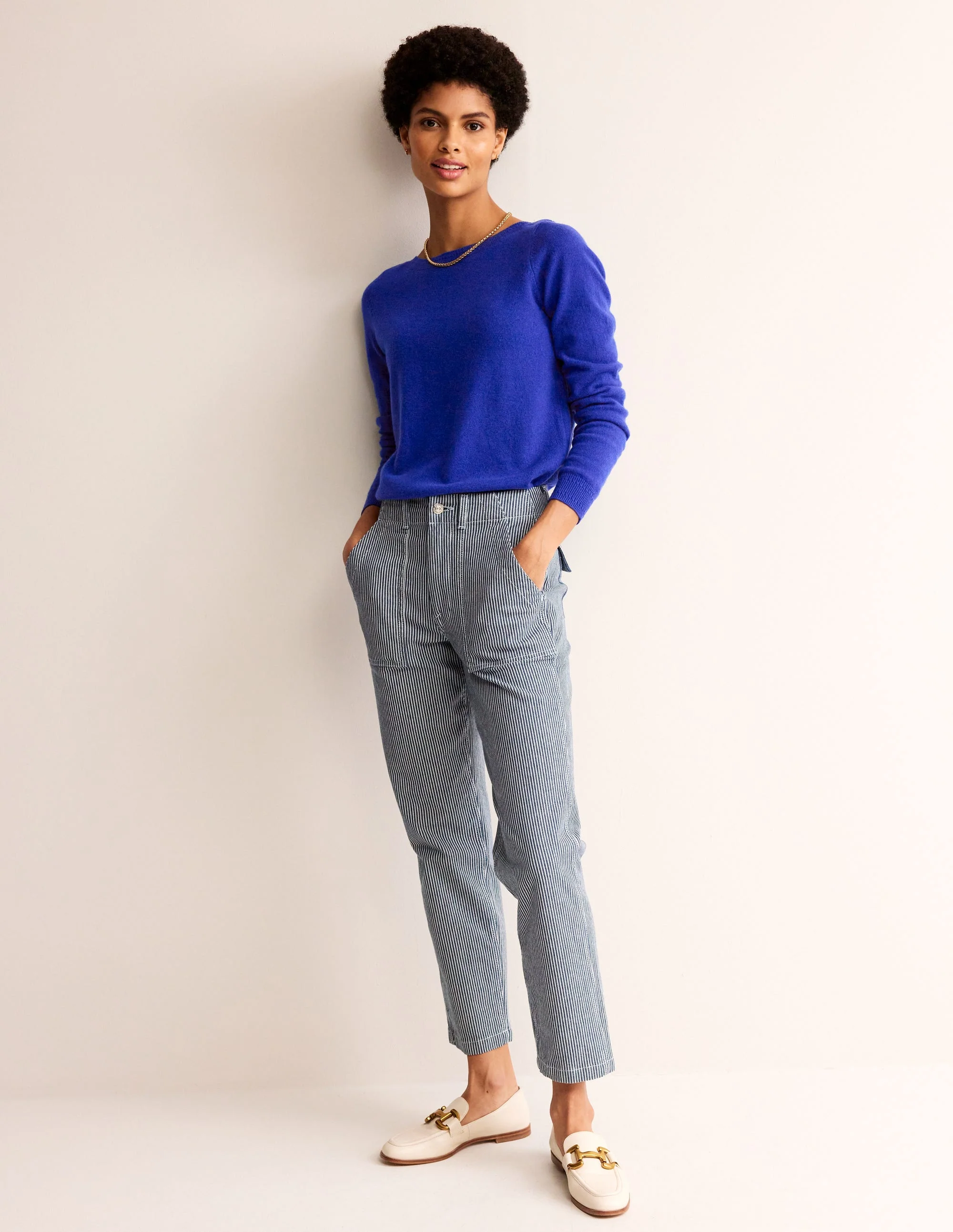 Eva Kaschmirpullover mit U-Boot-Ausschnitt-Hellblau - Image 4