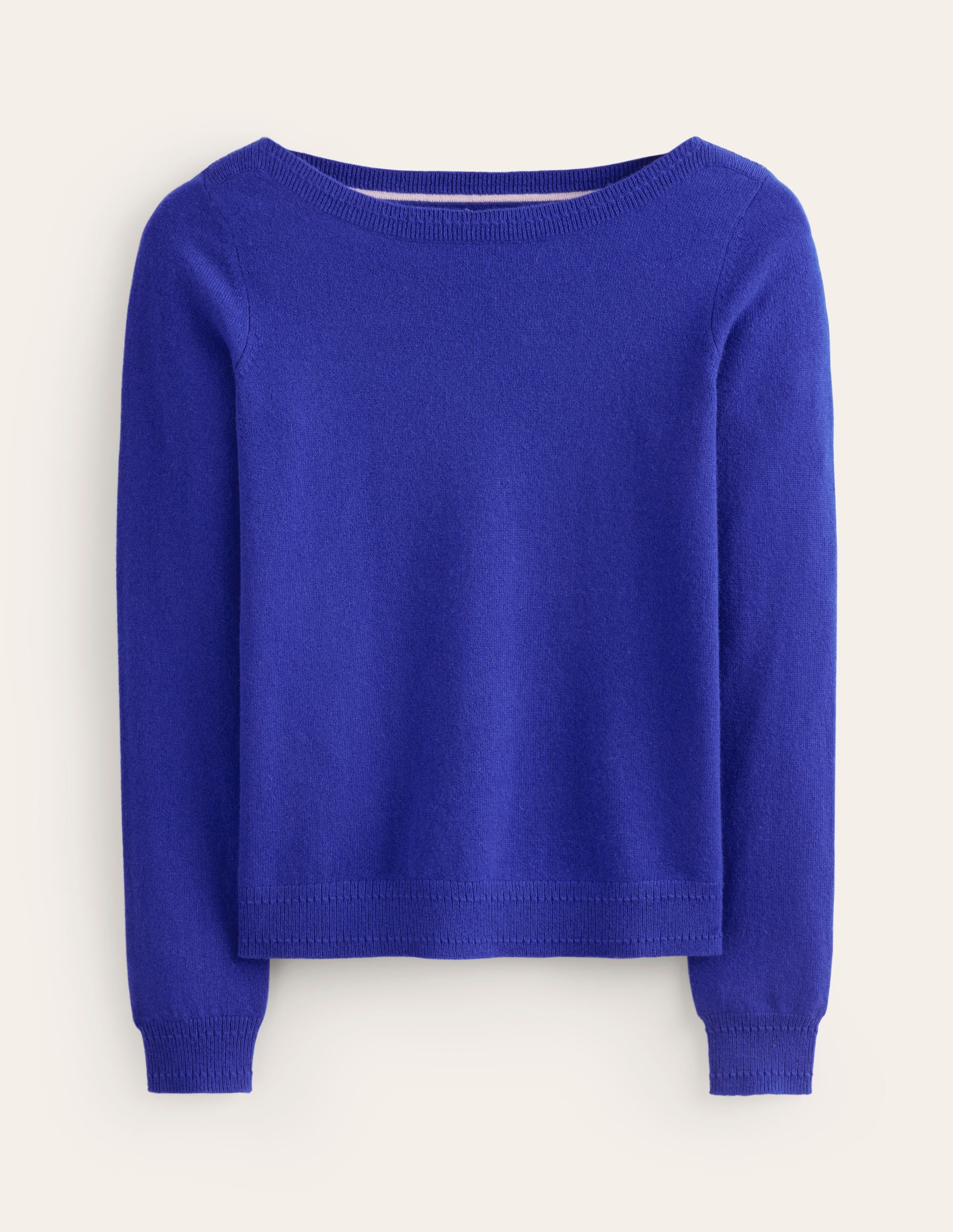 Eva Kaschmirpullover mit U-Boot-Ausschnitt-Hellblau - Image 5