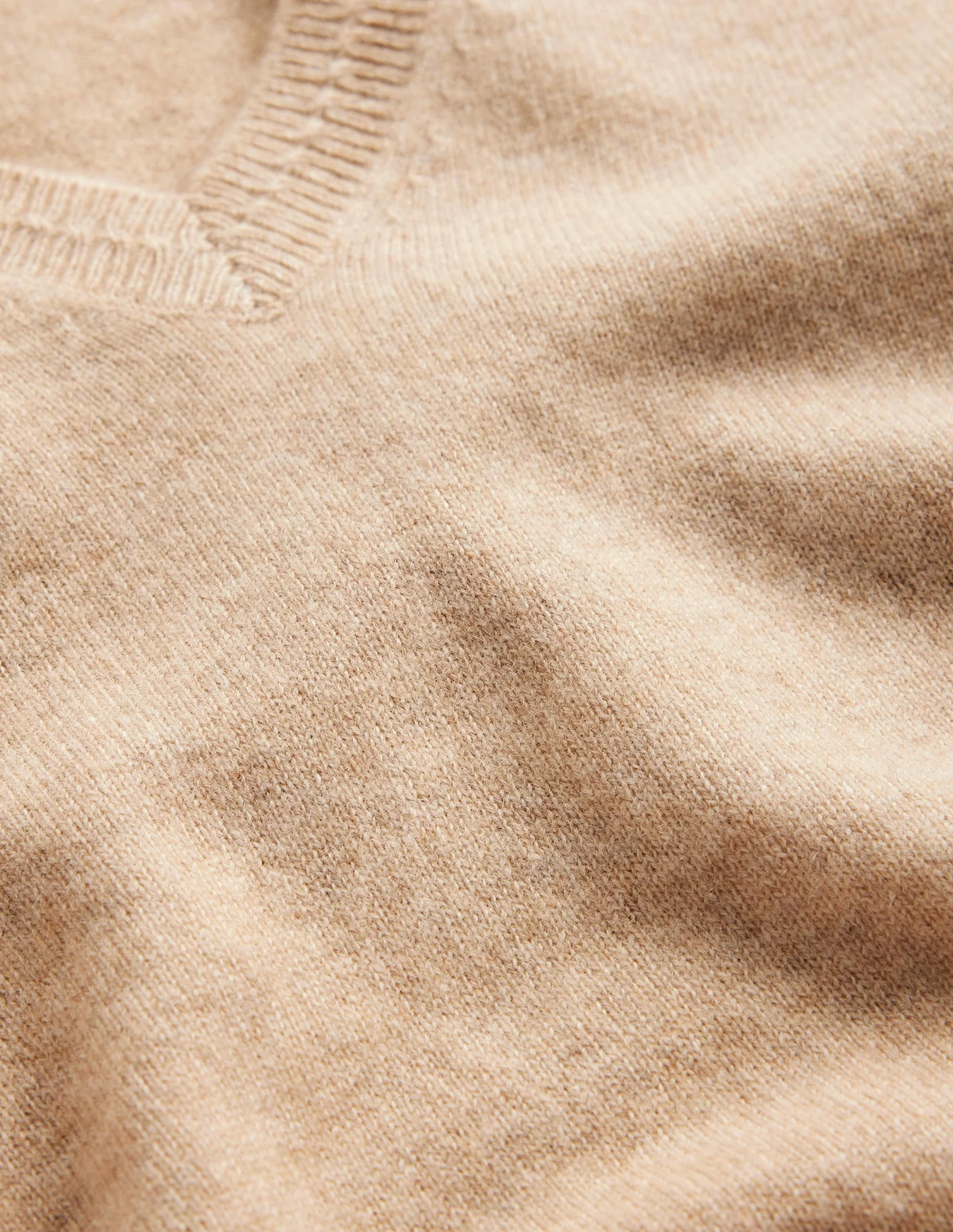 Eva Kaschmirpullover mit V-Ausschnitt-Graubraun Meliert - Image 7
