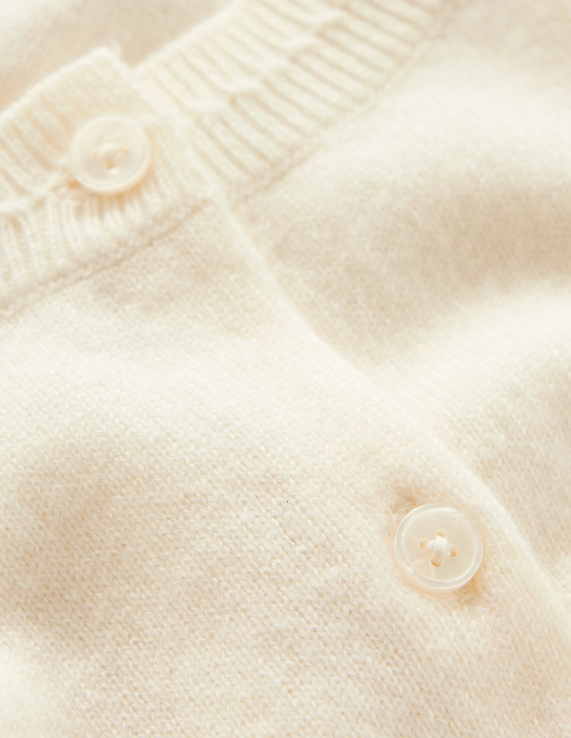 Eva Verkürzte Strickjacke aus Kaschmir-Warmes Naturweiß - Image 6