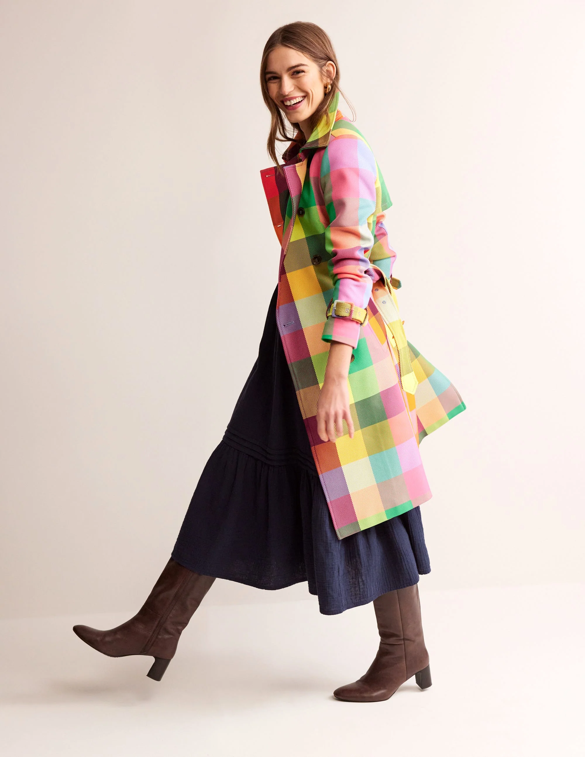 Eve Doppeltuch-Midikleid-Aqua Marine Marl - Image 6