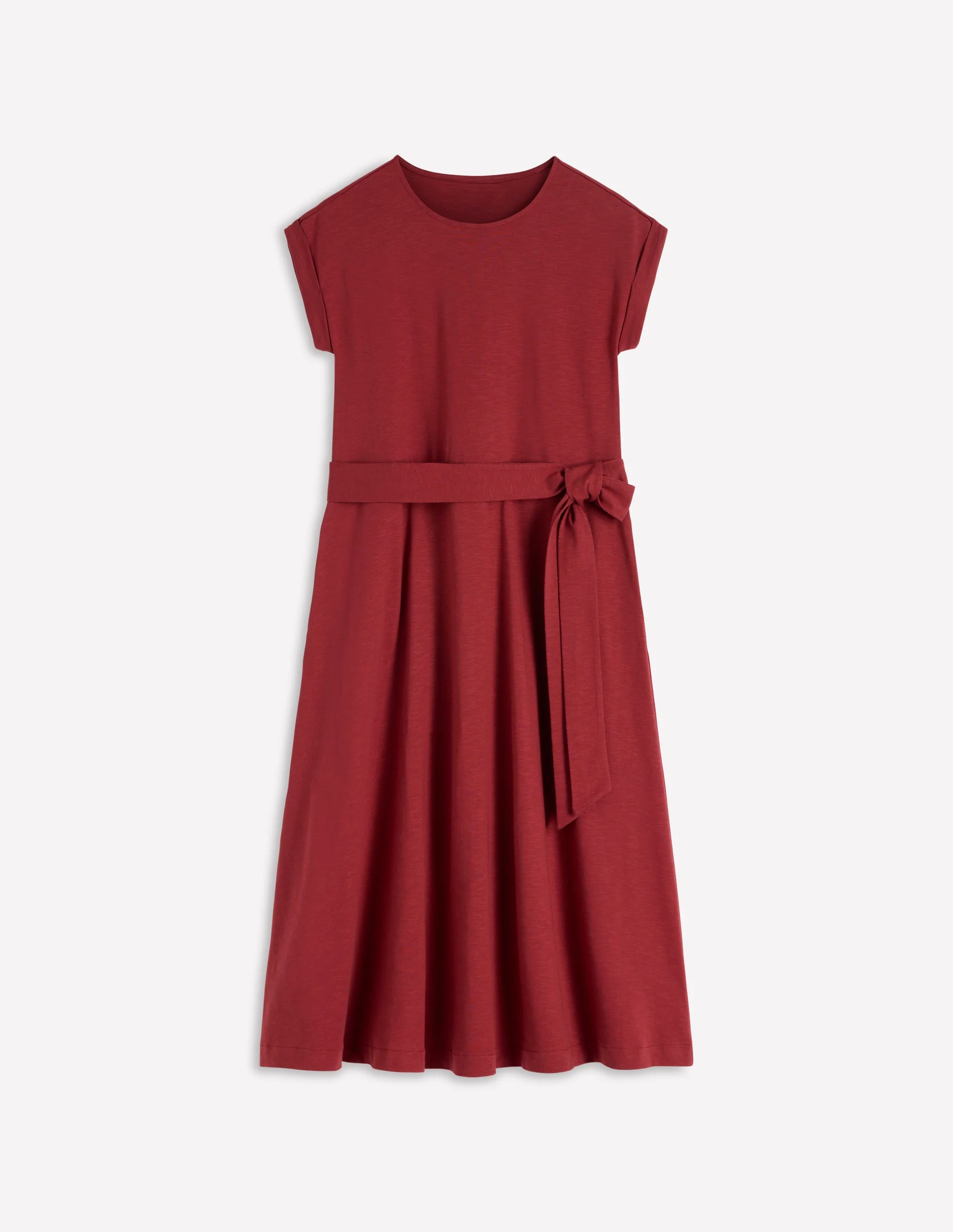 Eve Jersey-Midikleid-Sattes Kastanienbraun - Image 5