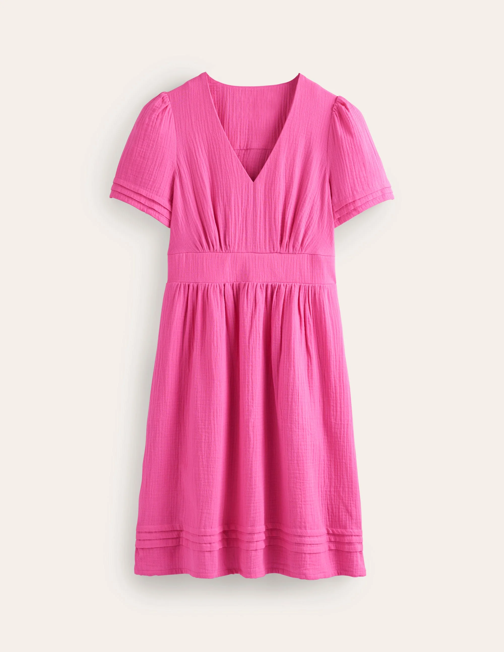 Eve Kurzes Doppeltuch-Kleid-Sangria Sonnenuntergang - Image 5