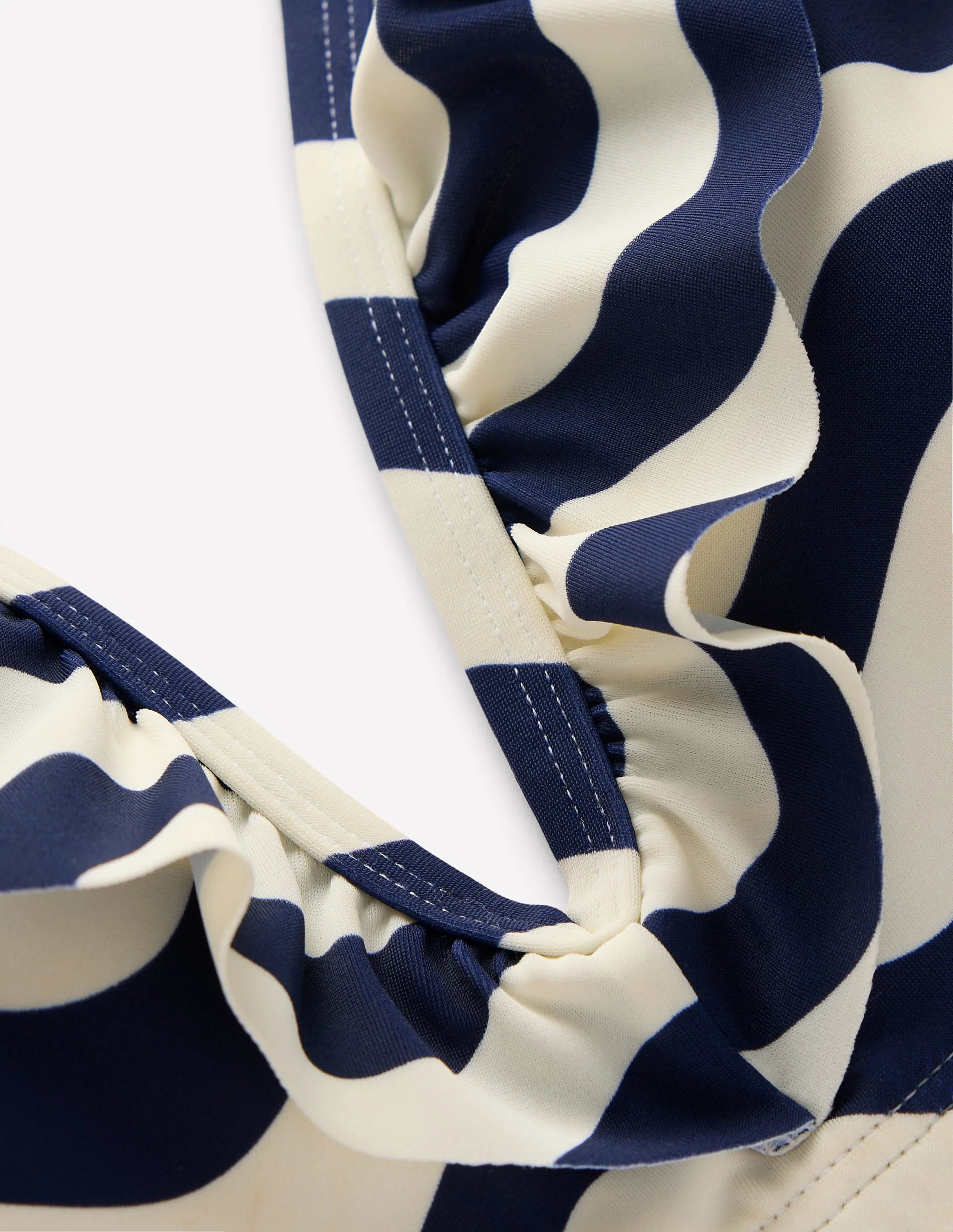 Evia Bikinioberteil mit Rüschen-Französisches Marineblau, Mono-Welle - Image 8