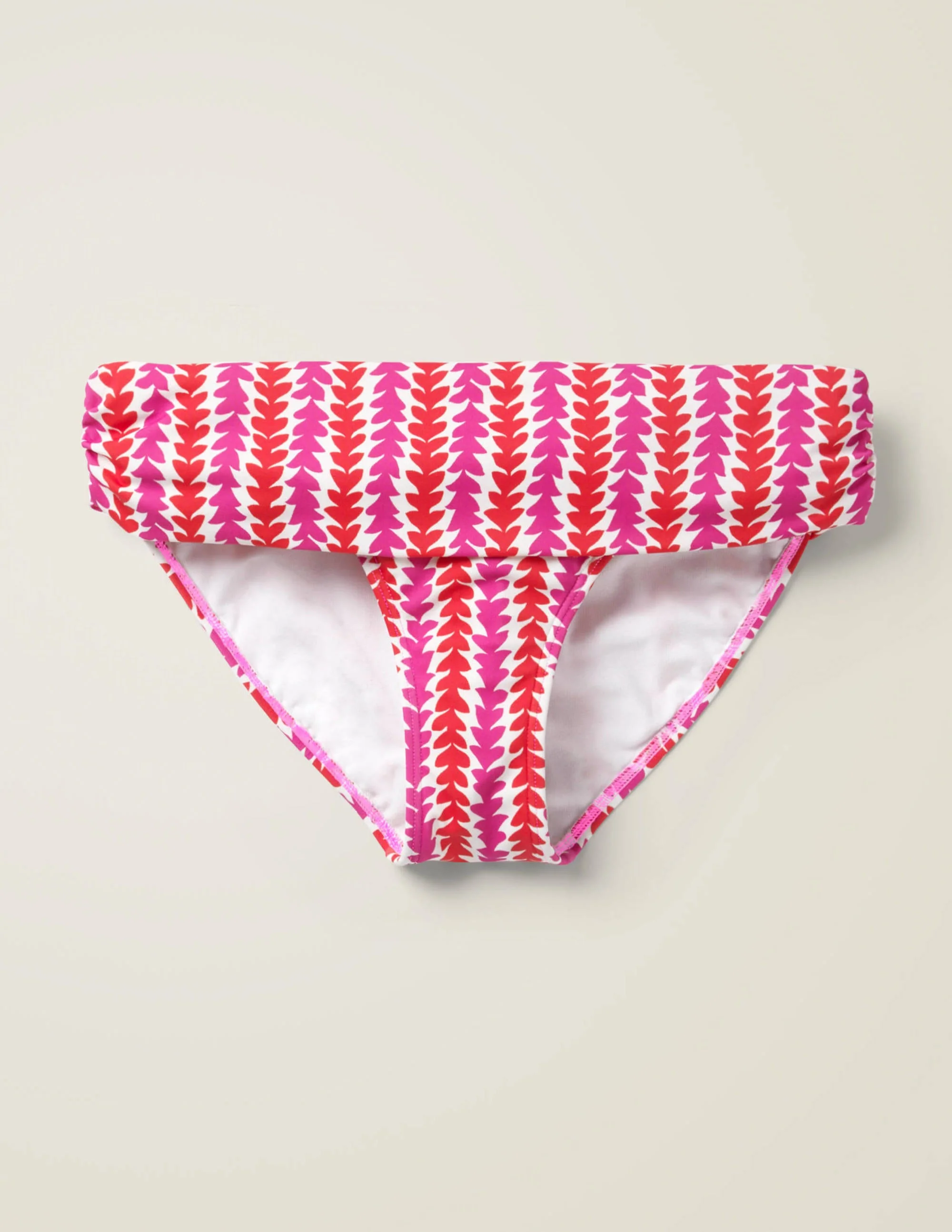 Eze Bikinihöschen zum Umschlagen-Dahlienrosa, Blütenblattpfeile - Image 6