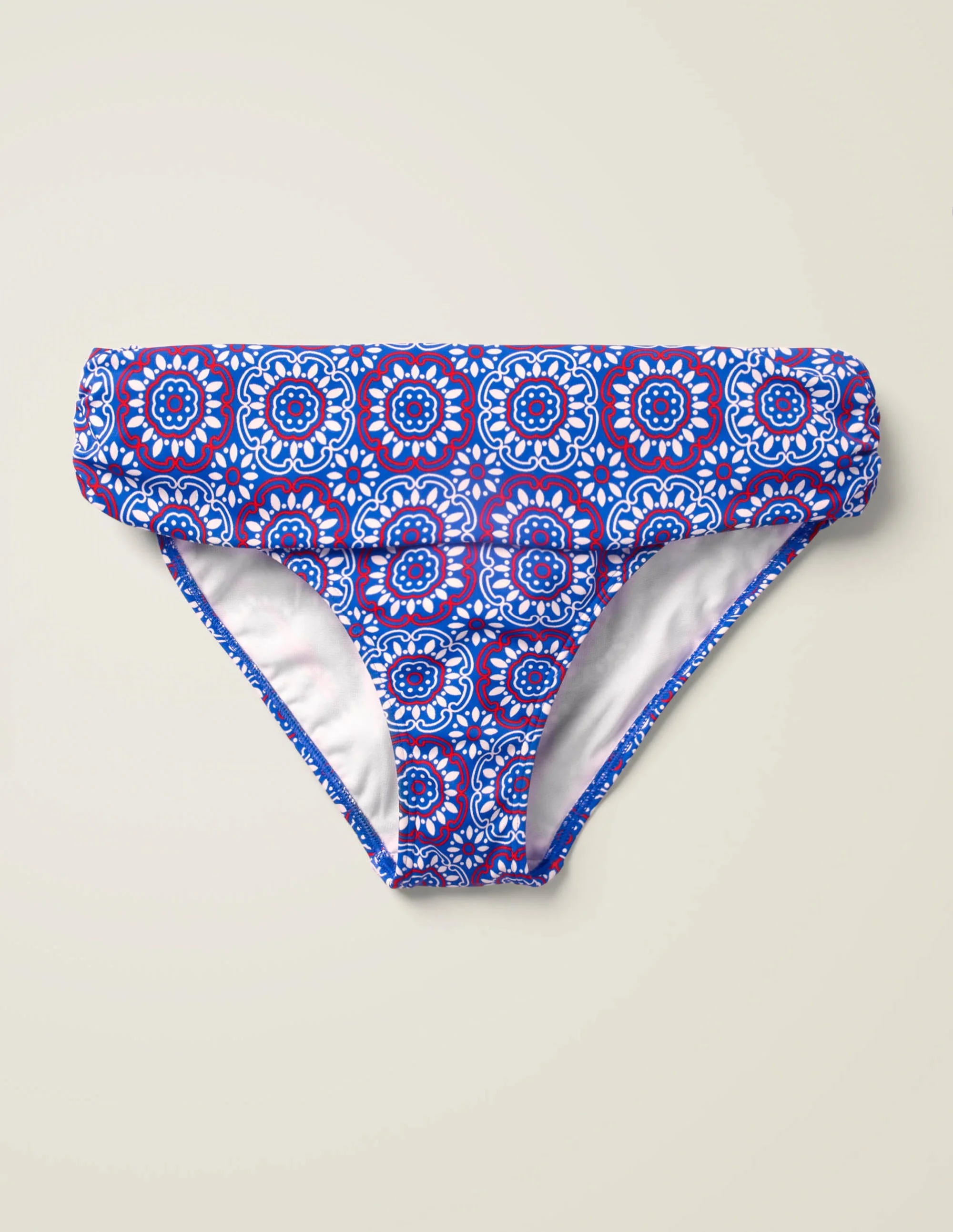 Eze Bikinihöschen zum Umschlagen-Kräftiges Blau, Sonnenmuster - Image 6