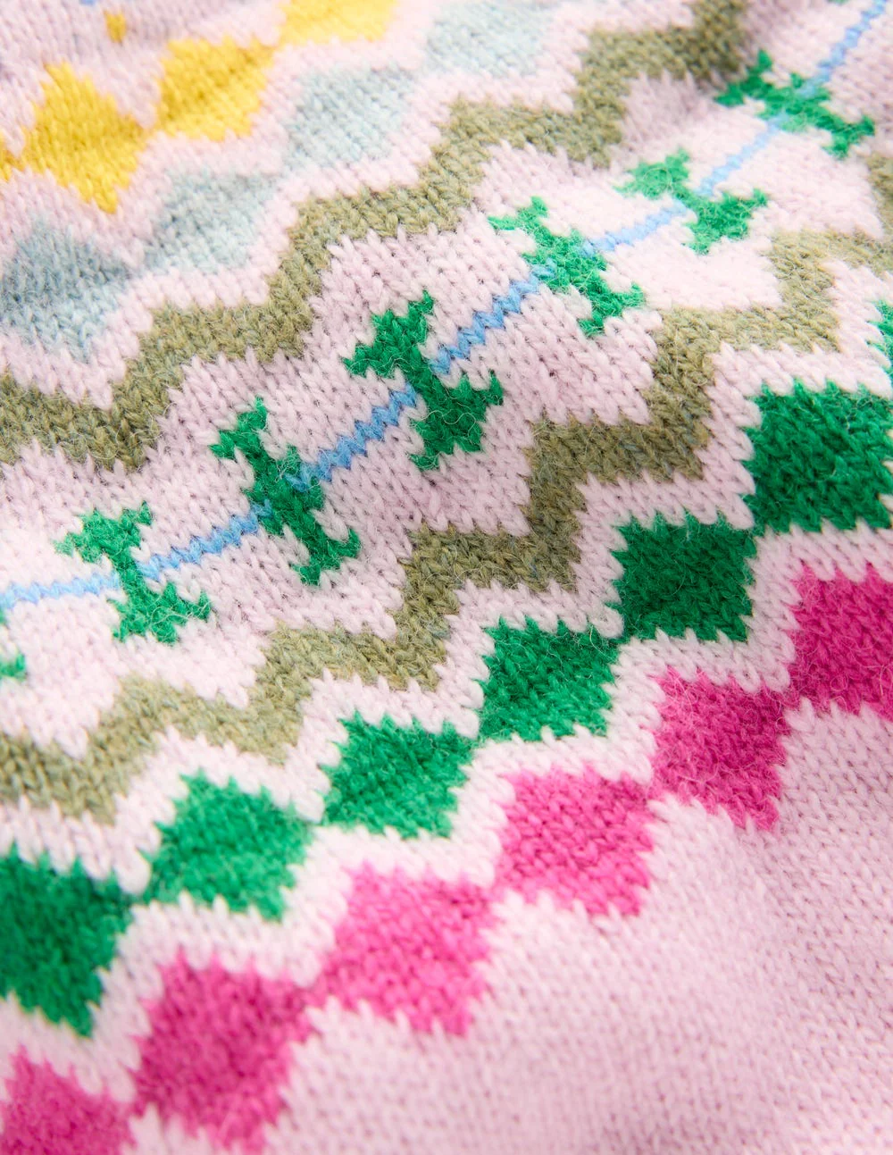 Fae Fair-Isle-Pullover mit Rüschen-Transparentes Rosa Melange - Image 6