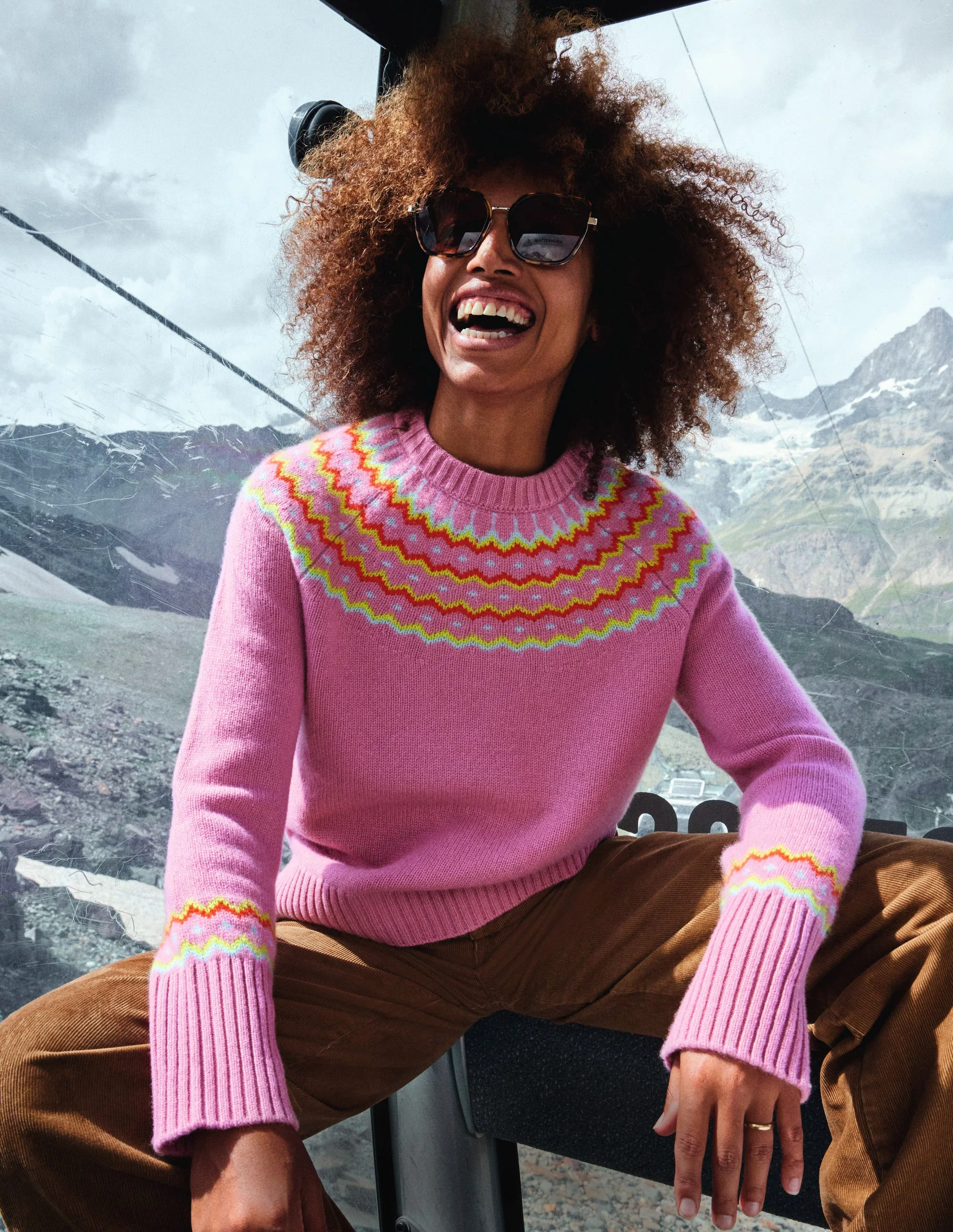 Fair-Isle-Pullover aus Kaschmir-Formica-Rosa - Image 5