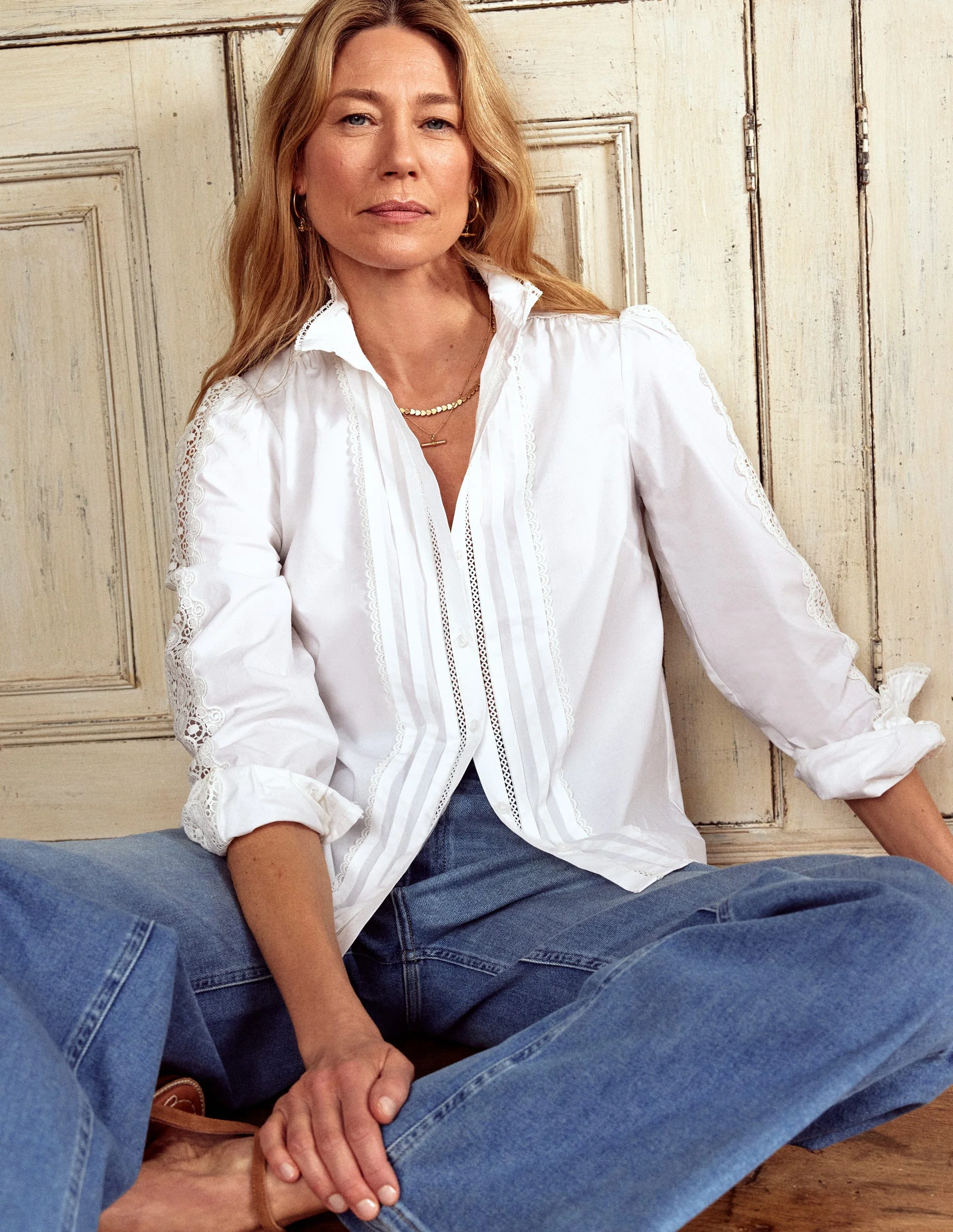 Felicity Spitzenbluse-Weiß - Image 6