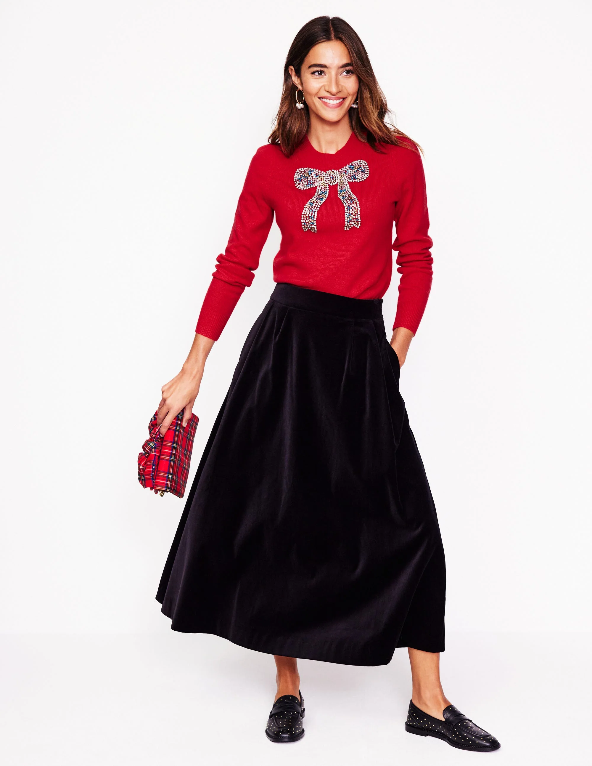 Fenella Verzierter Pullover-Rouge - Image 4