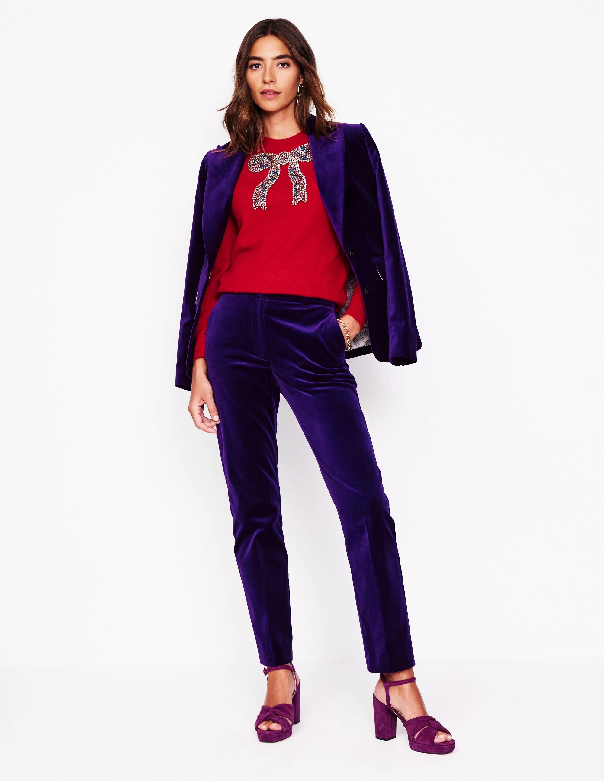 Fenella Verzierter Pullover-Rouge - Image 5