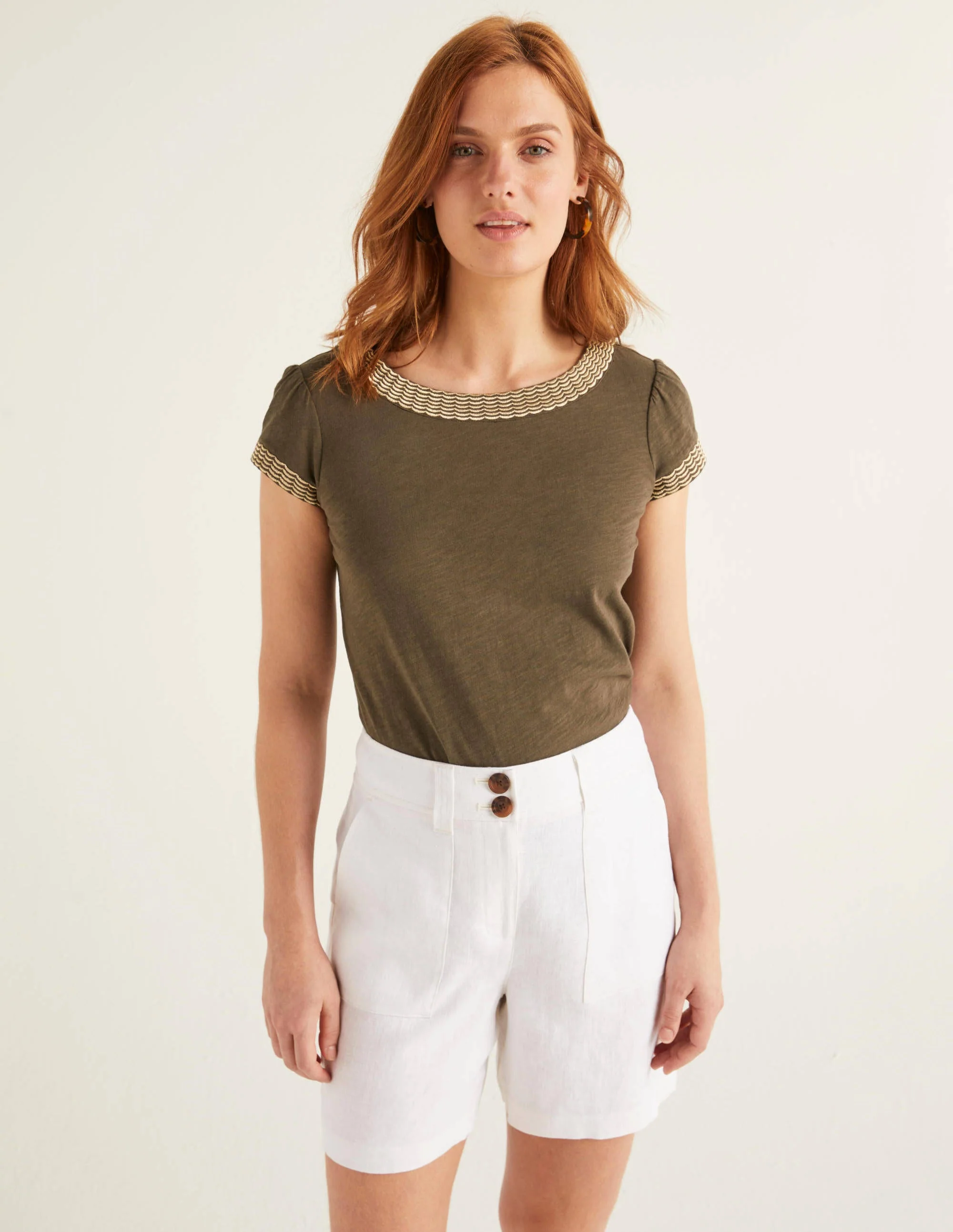 Filey Shorts mit Taschennaht-Weiß - Image 2