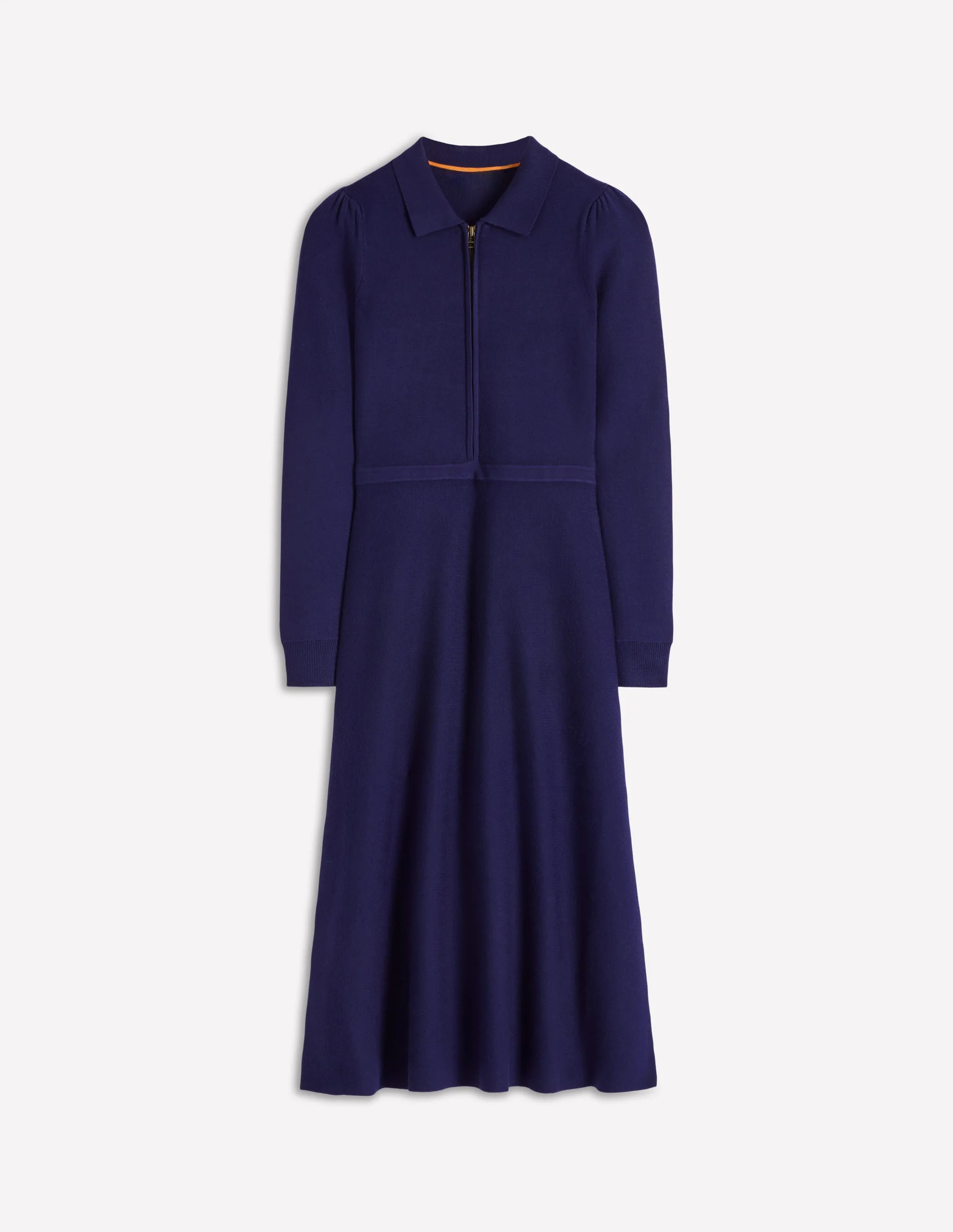 Fiona Strickkleid mit Reißverschluss vorn-Marineblau - Image 6