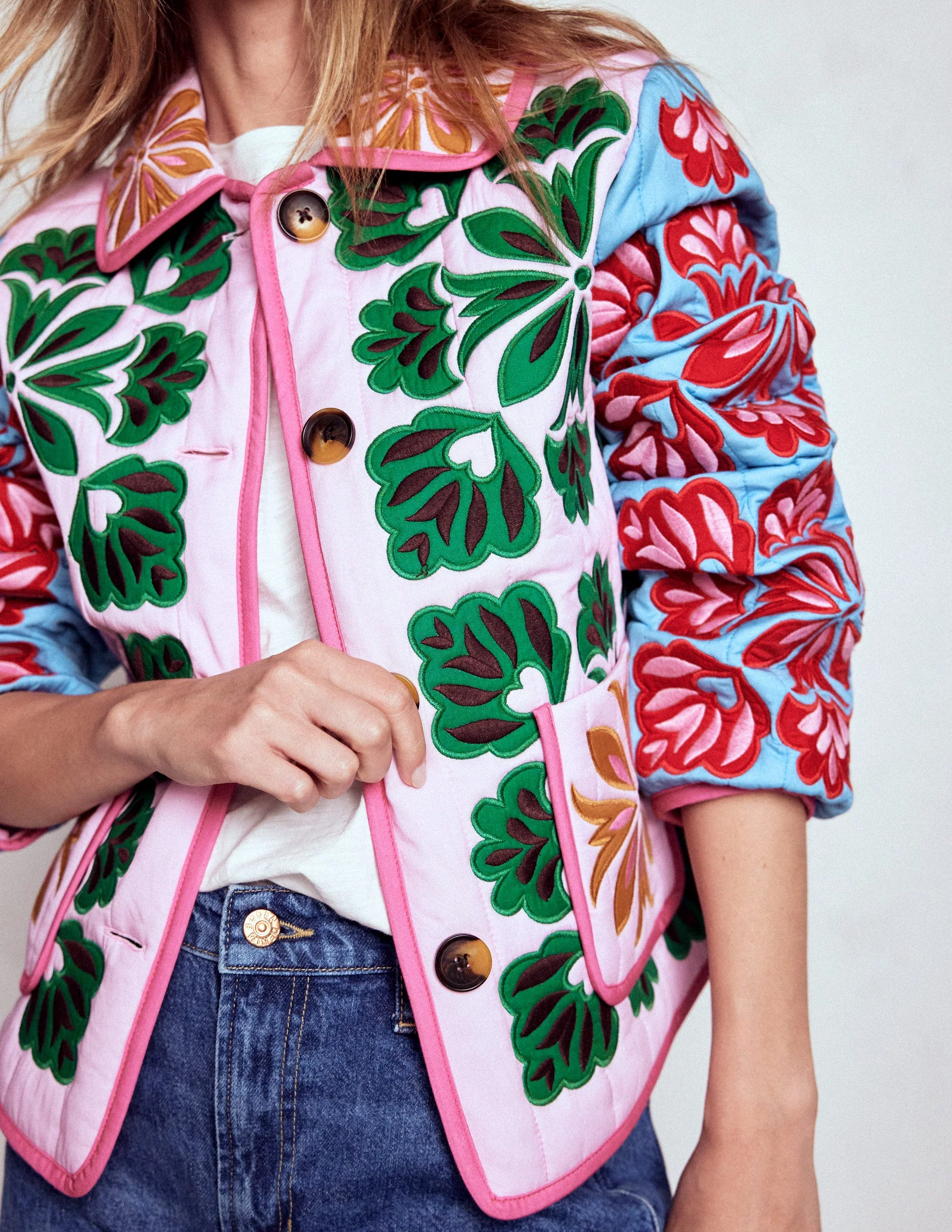 Fitzrovia Bestickte Jacke-Bunt Applikation - Image 2