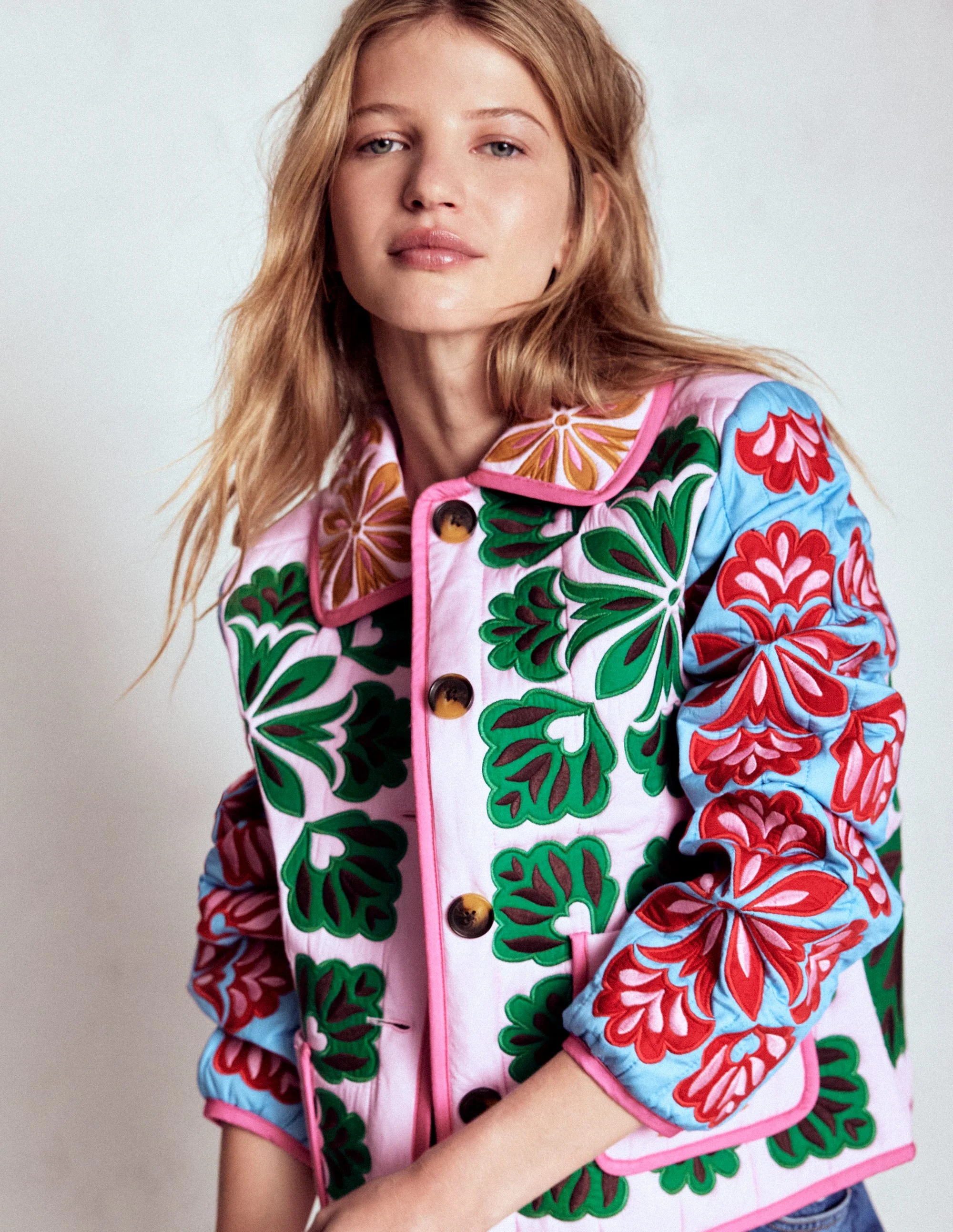 Fitzrovia Bestickte Jacke-Bunt Applikation - Image 4