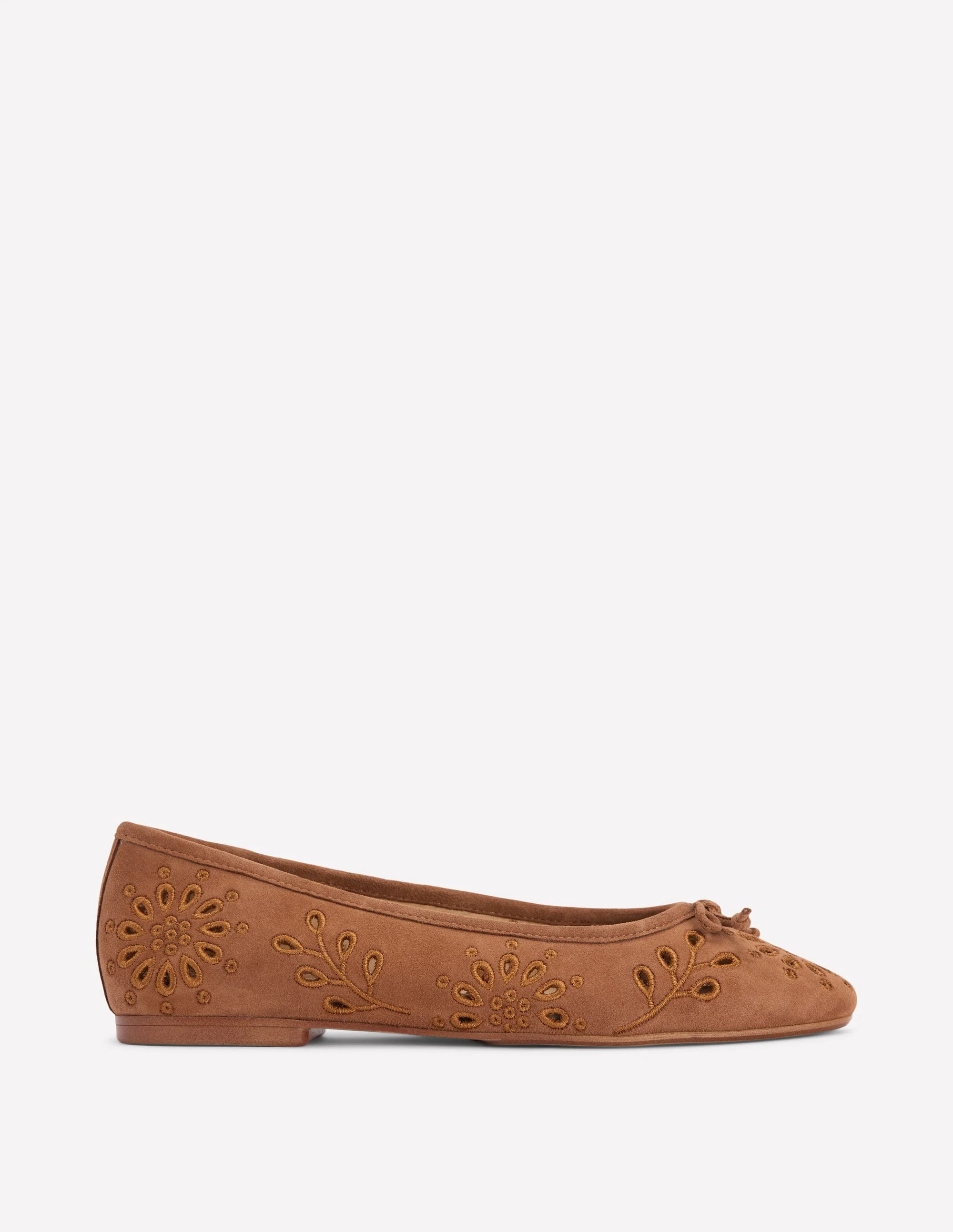 Flache Ballerinas mit Cut-out-Ingwer
