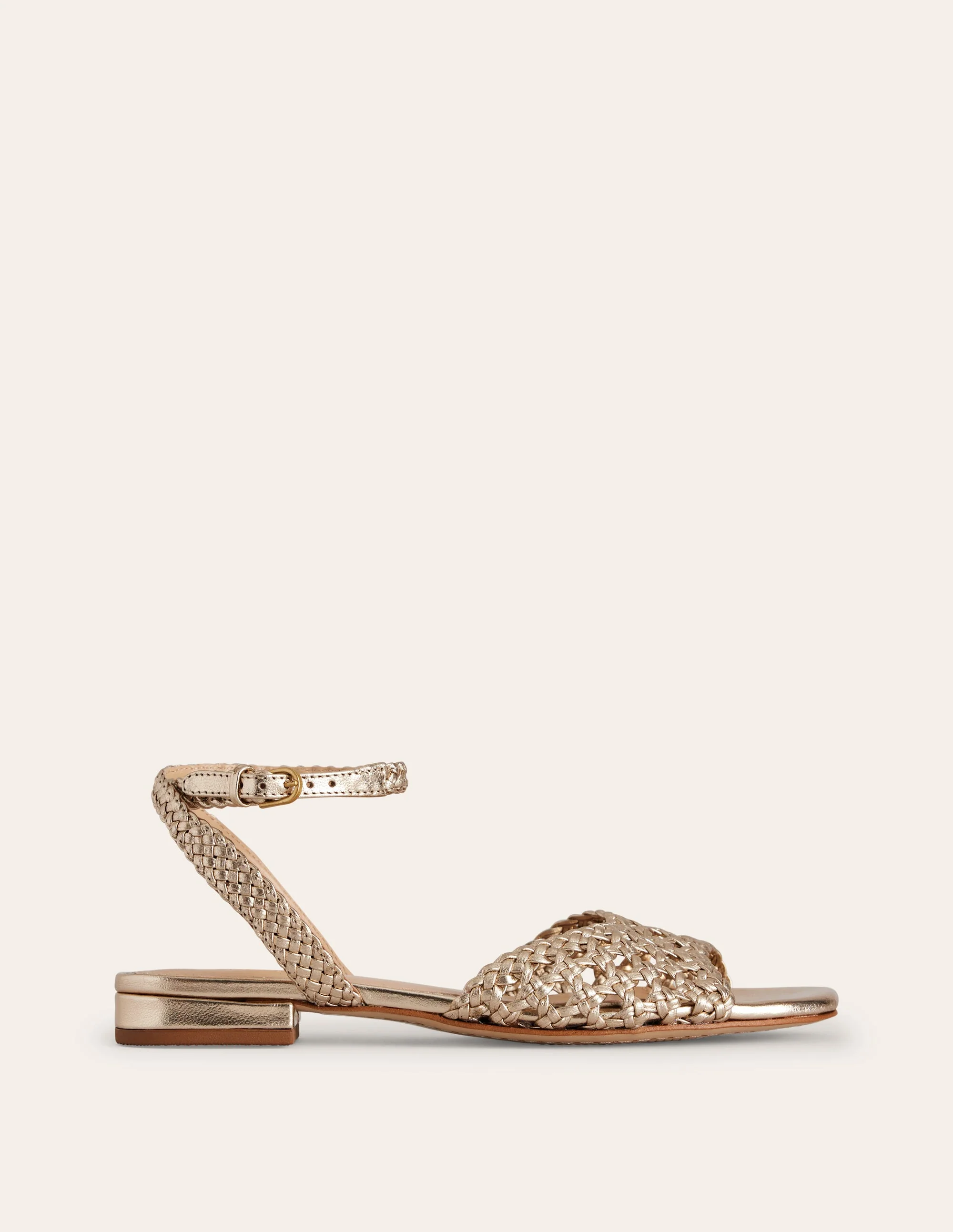 Flache Flechtsandalen-Aquamarine Bunny - Image 2