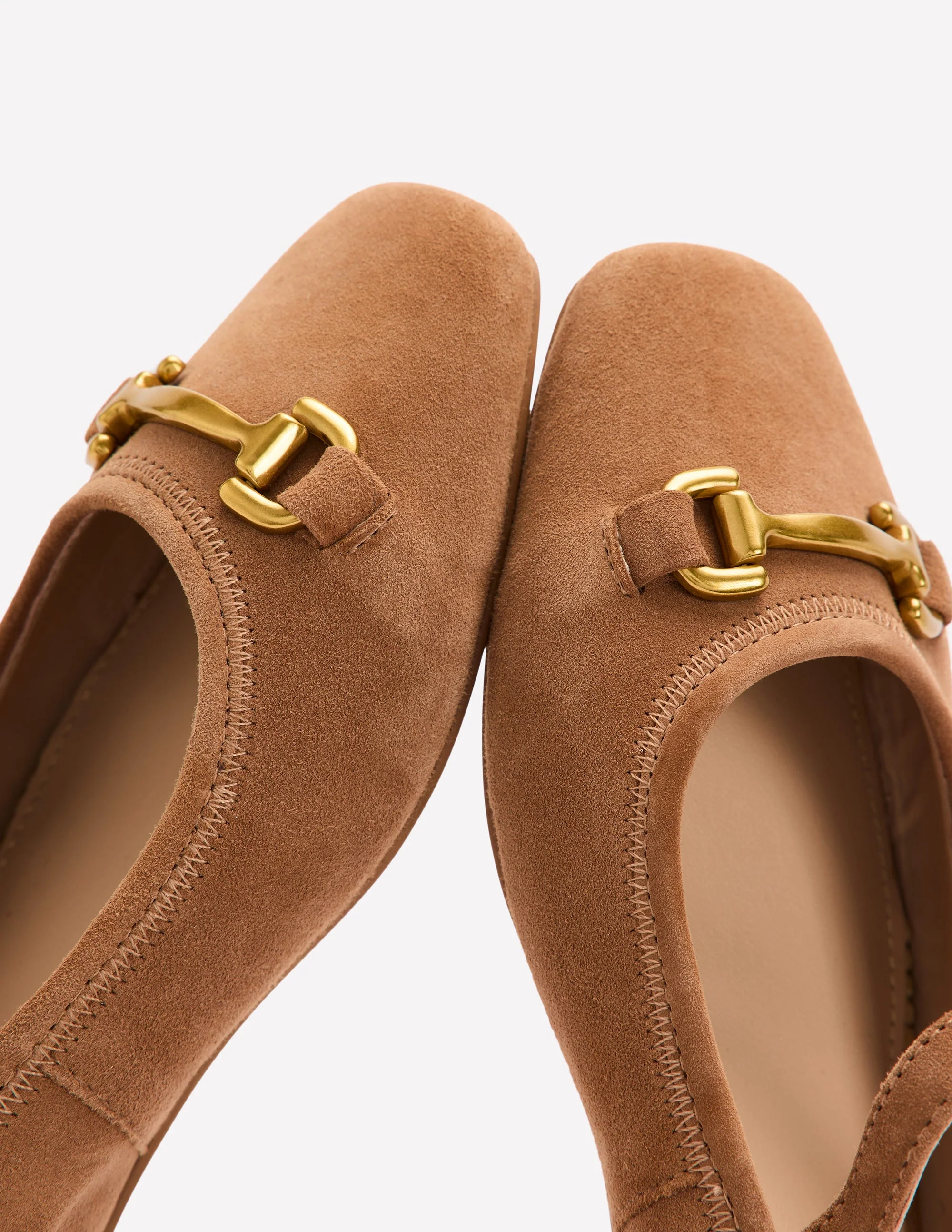 Flache Mary Janes mit Trensendetail-Ingwer - Image 3