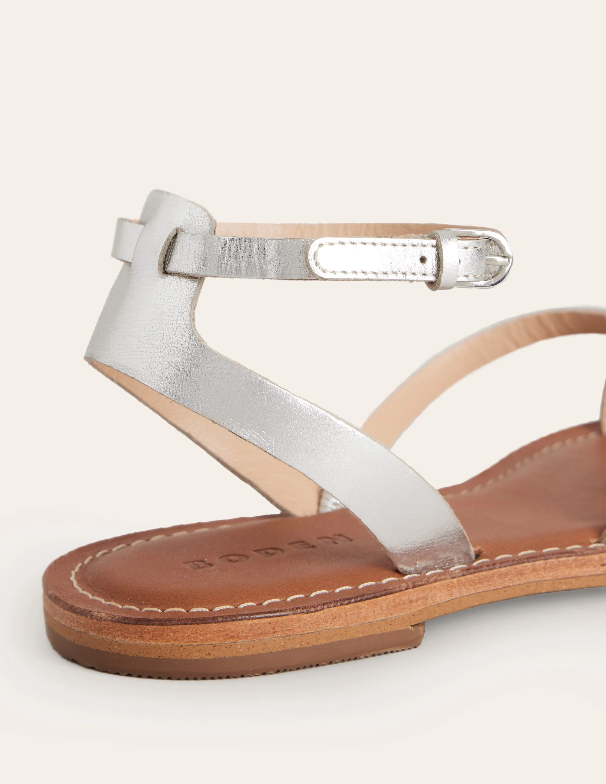 Flache Sandalen für jeden Tag-Metallic - Image 4