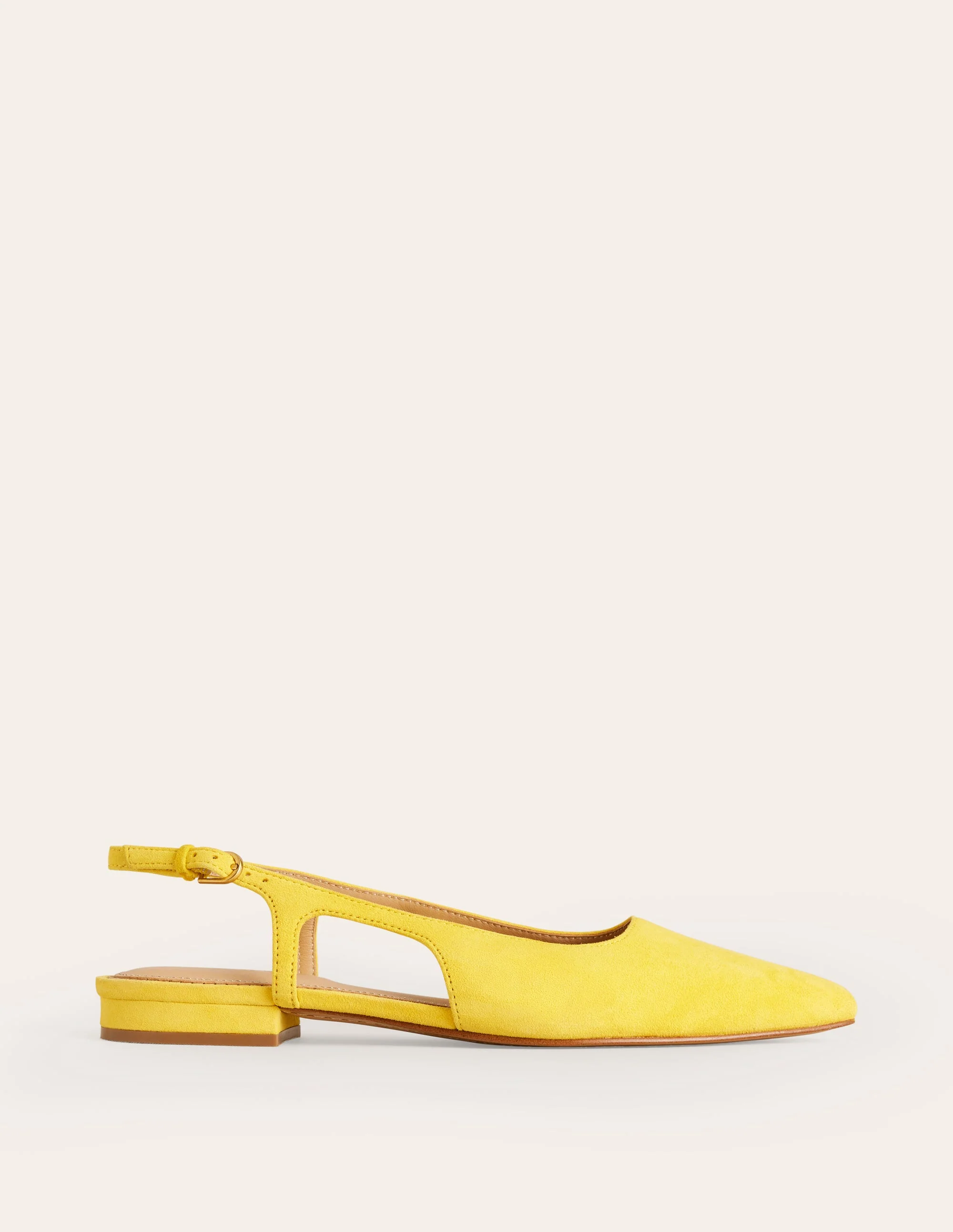 Flache Slingback-Sandalen-Maximillion Gelb - Image 2