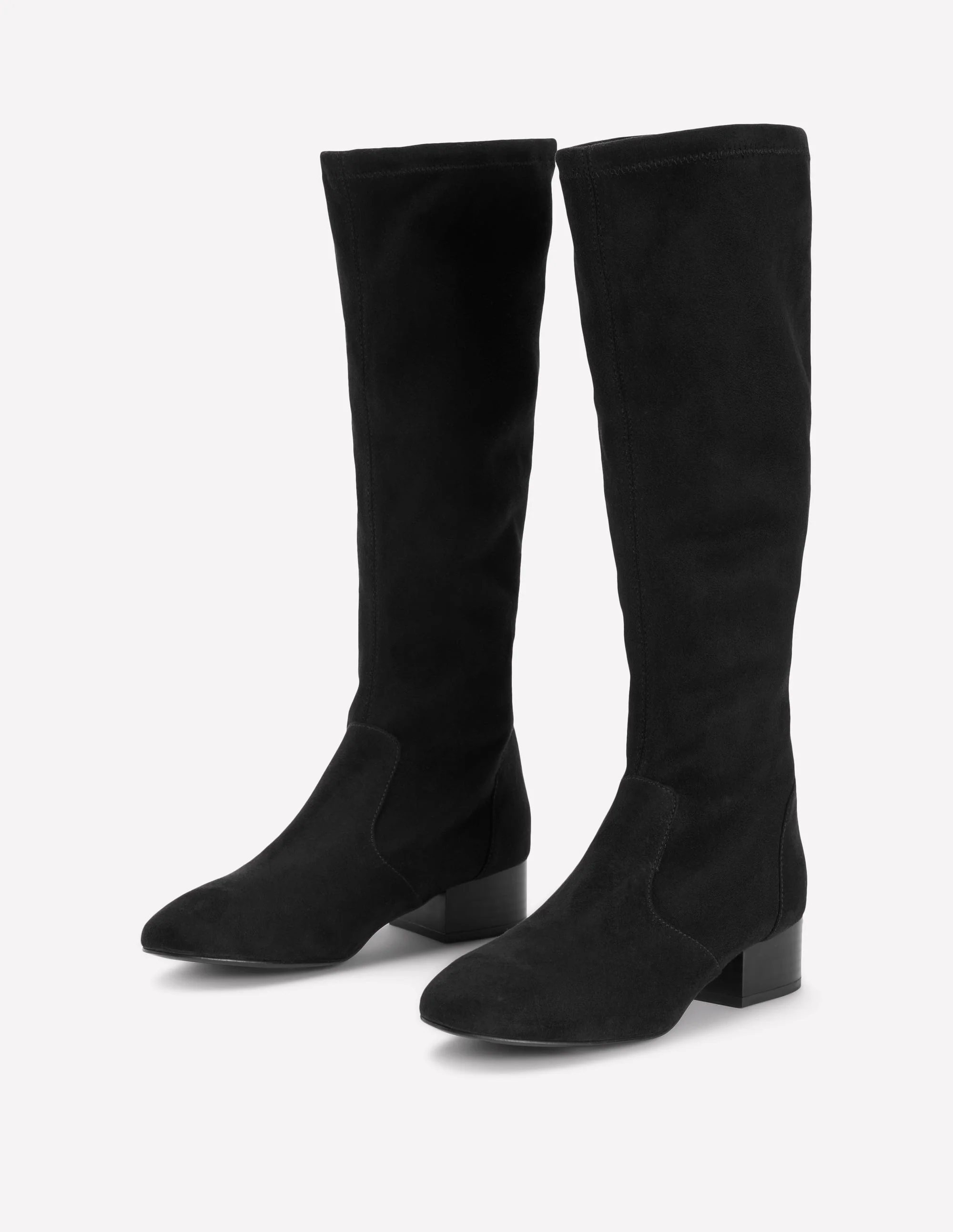 Flache Stretch-Stiefel-Schwarz - Image 3