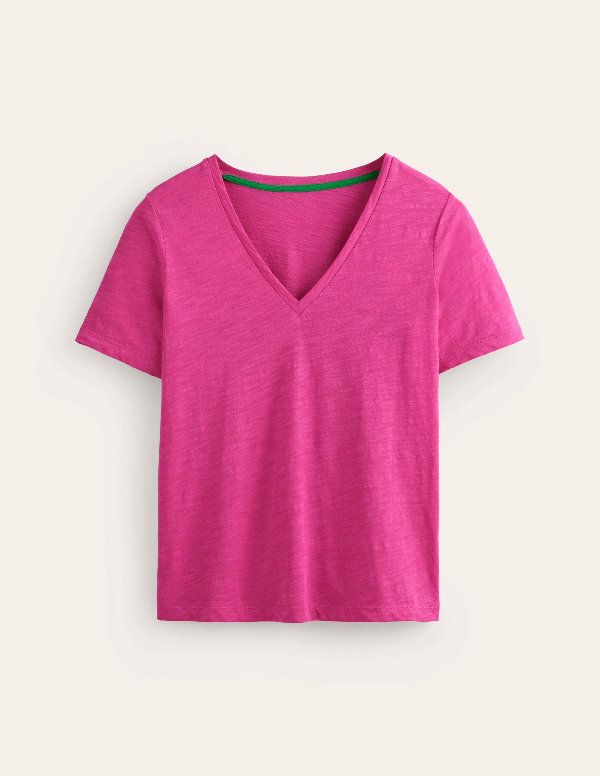 Flammgarn-T-Shirt mit V-Ausschnitt und regulärer Passform-Beacon - Image 6