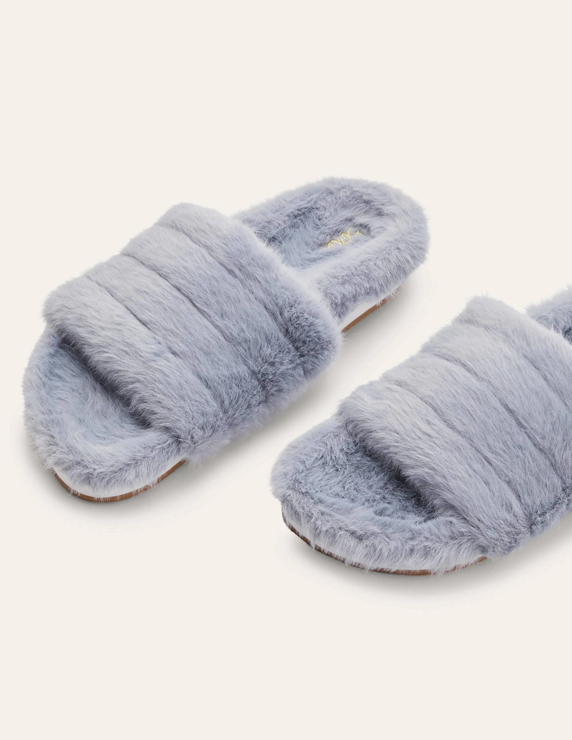 Flauschige Slipper-Grau - Image 4